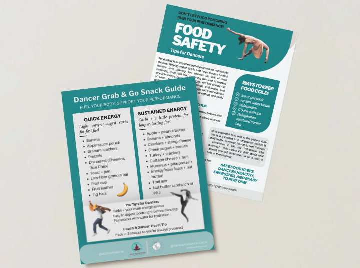 Dancer Nutrition - Grab & Go Snack List