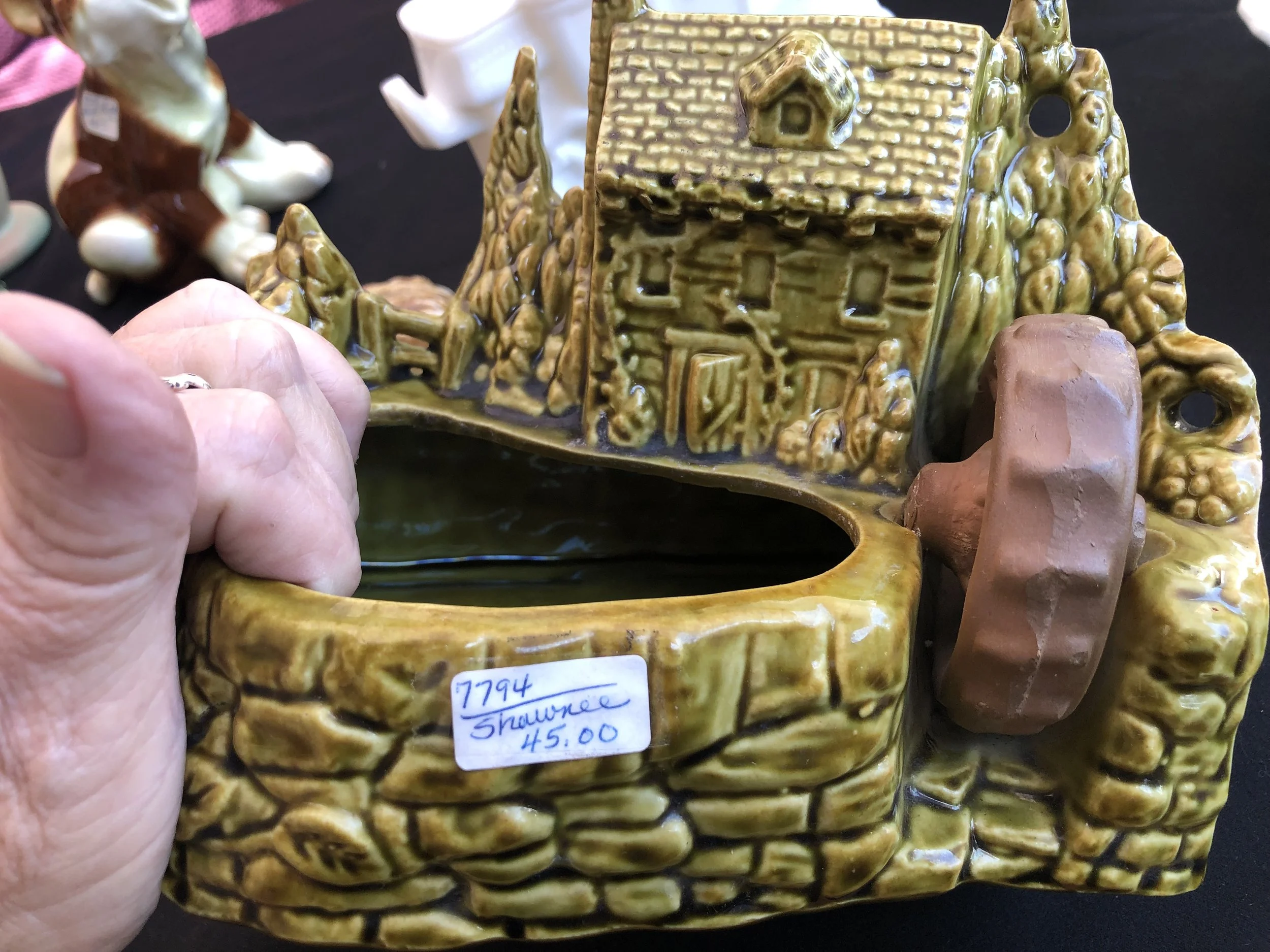 Shawnee Pottery Grist Mill Planter - 1950s — Visual Candy