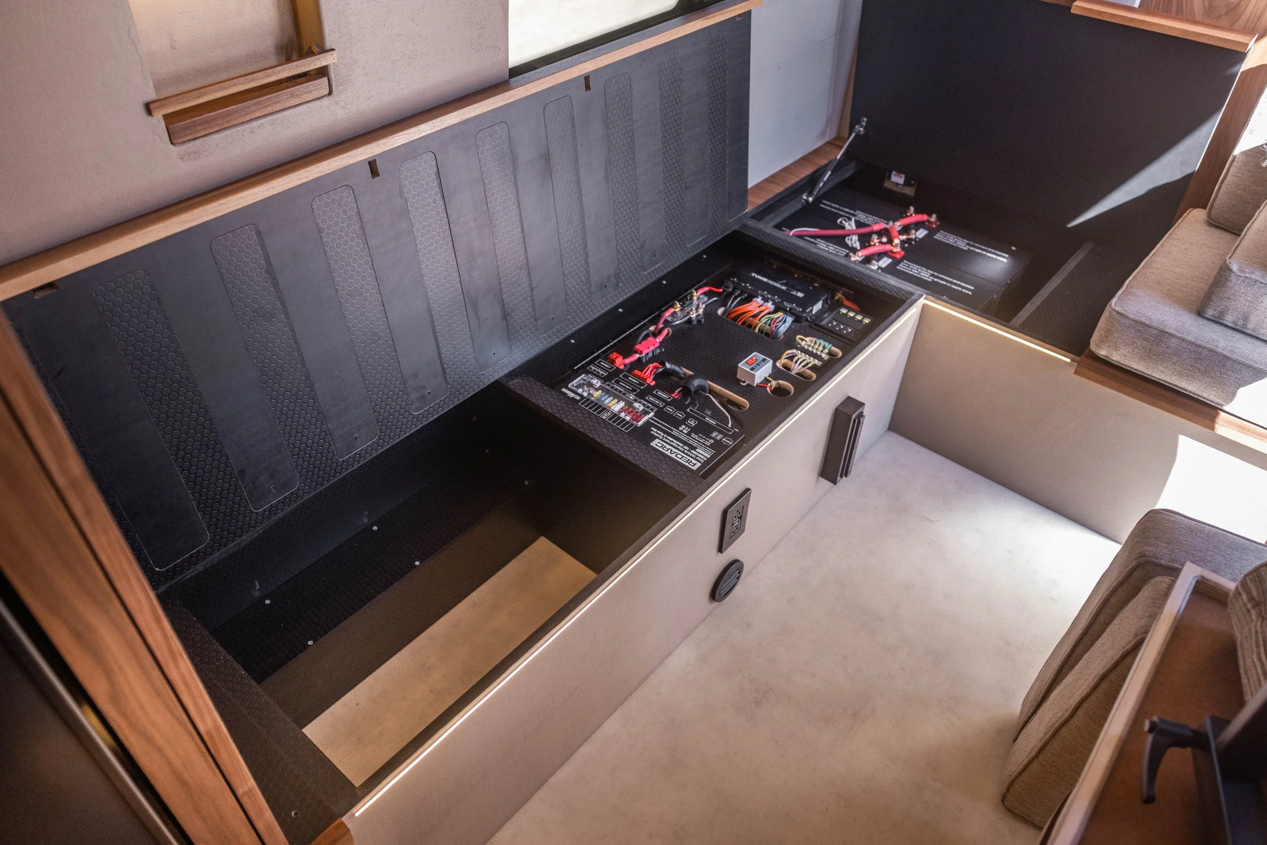 best designed campervan interior space USA
