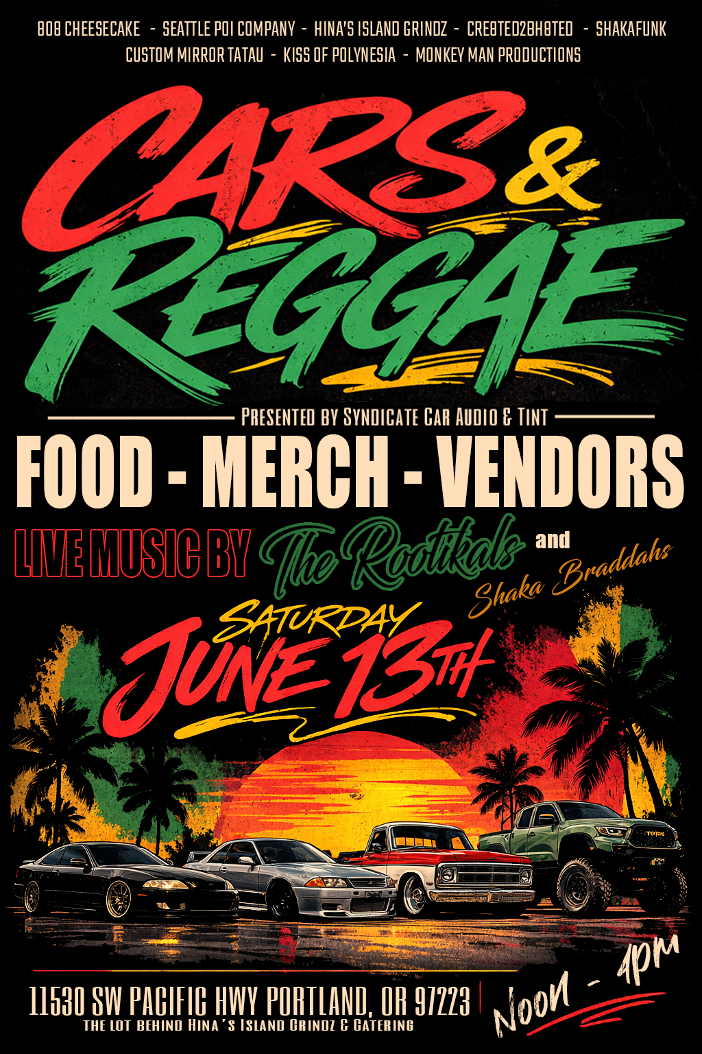 The Rootikals [Full Band] at Cars &amp; Reggae