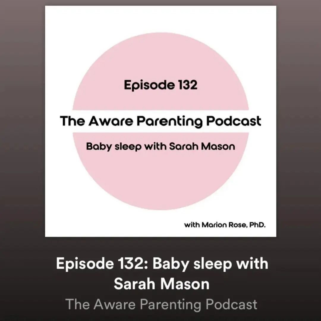 I loved recording this podcast so much. It's all about baby sleep and how to support babies to sleep with Aware Parenting. Speaking with @_marion_rose_ and sharing my story was a wonderful experience. I am delighted to be continuing our conversations