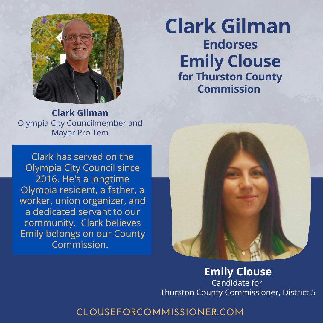 Endorsed by Clark Gilman