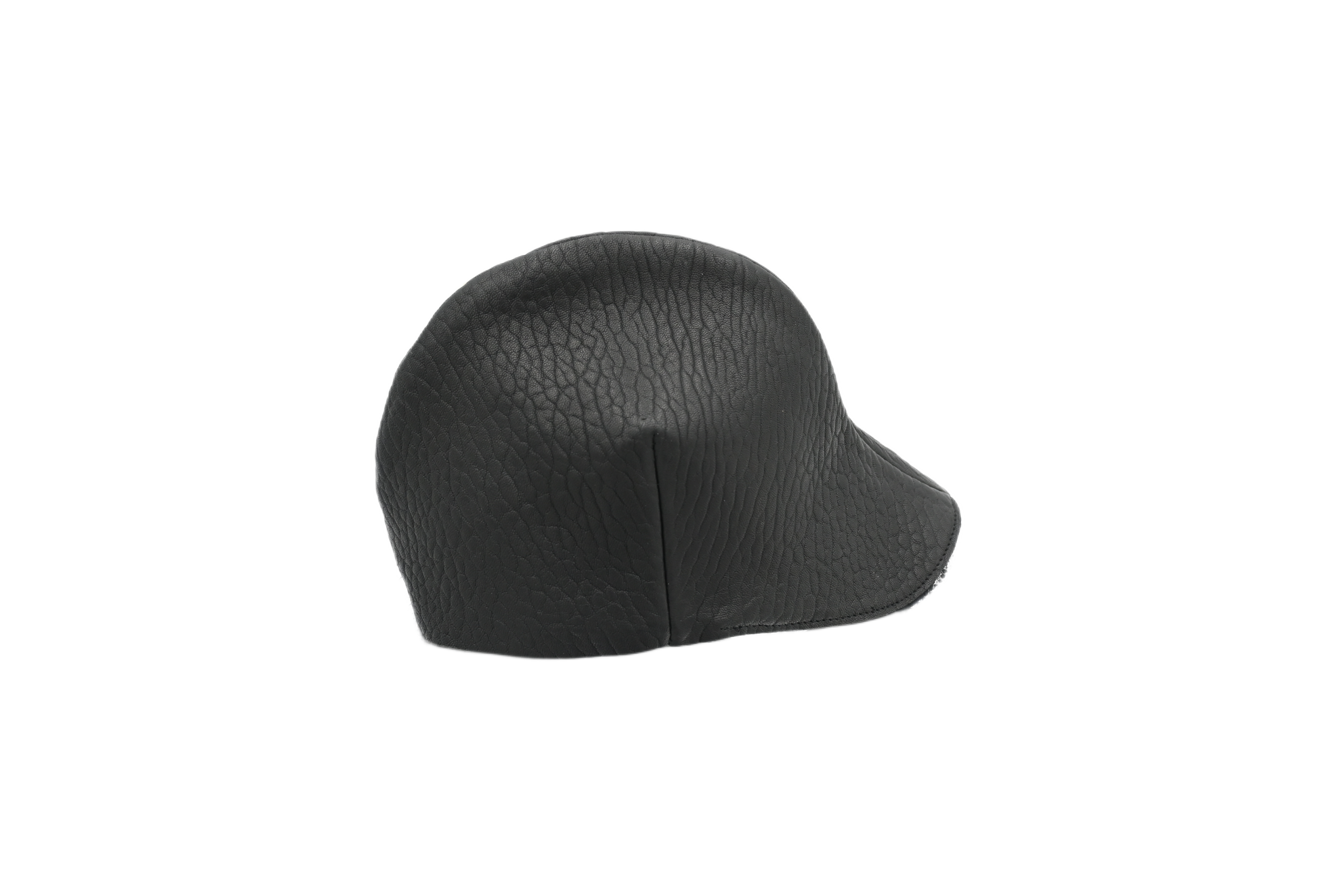 Black Textured Hat