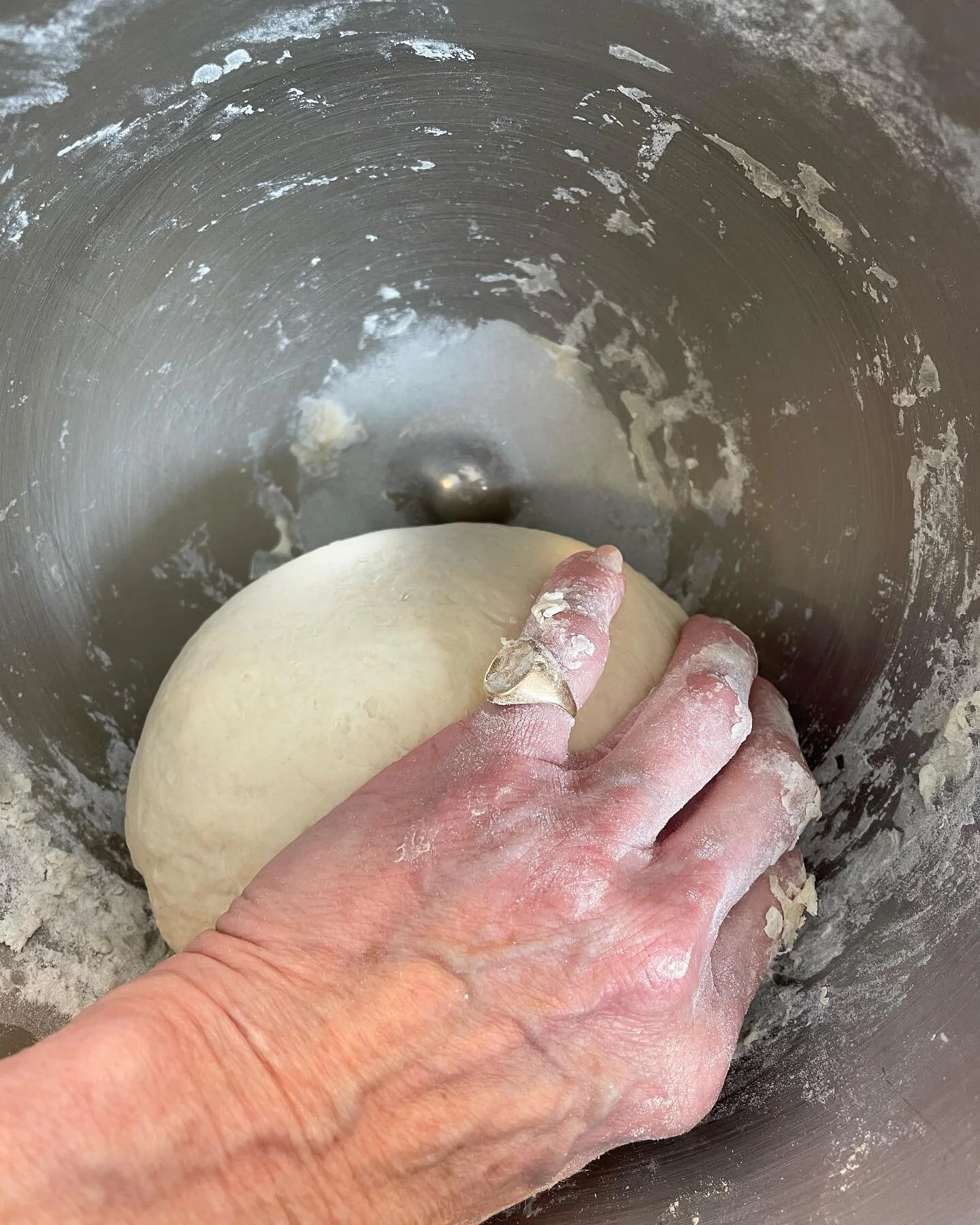 Bread making is my creative antidote for restoring my energy, and empathy. The slow rise, the shaping of the dough in loaf tins, another rise and then the scent of the bread baking fills the house. Something crafted with love to feed the family.