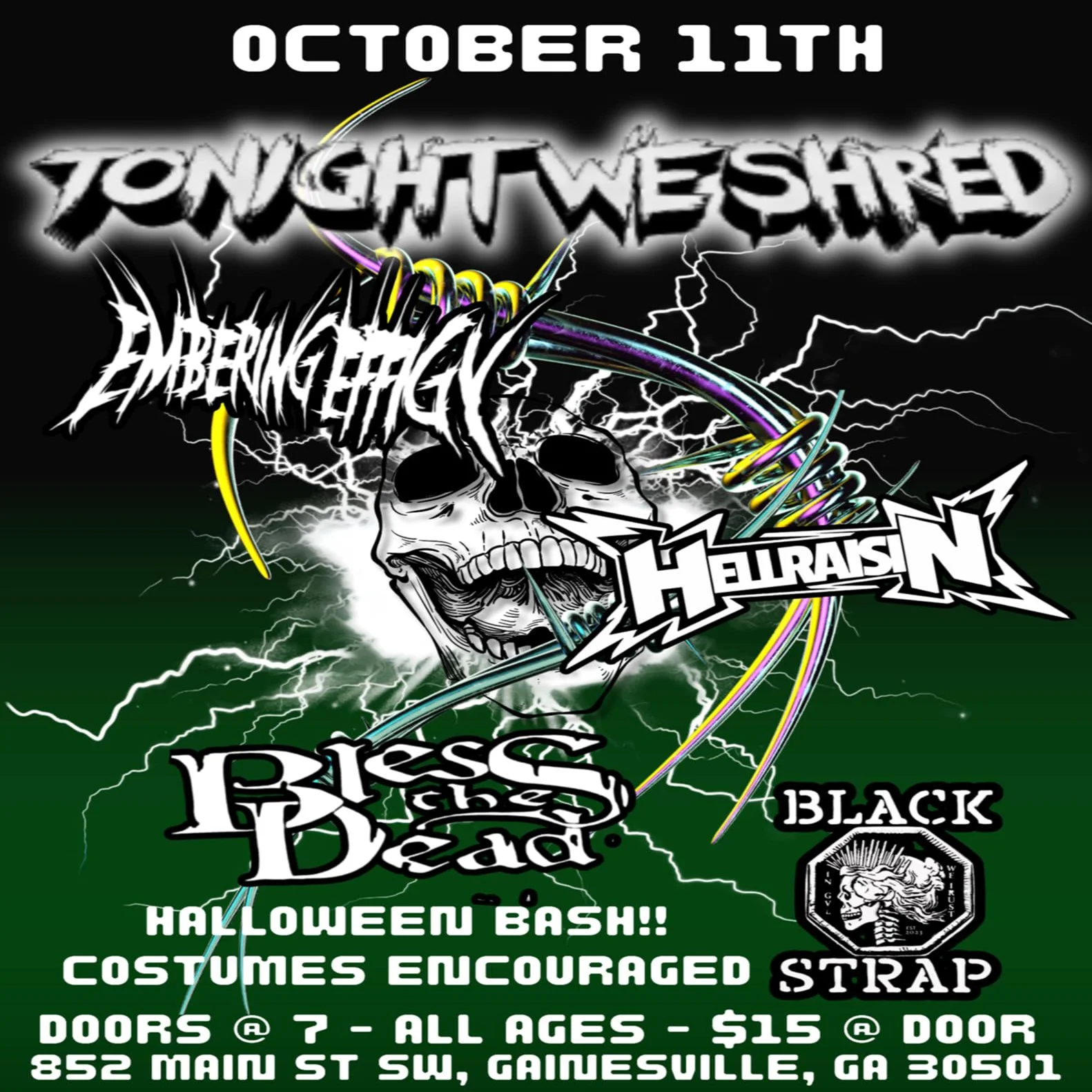 Embering Effigy / HELLRAISIN / Bless The Dead