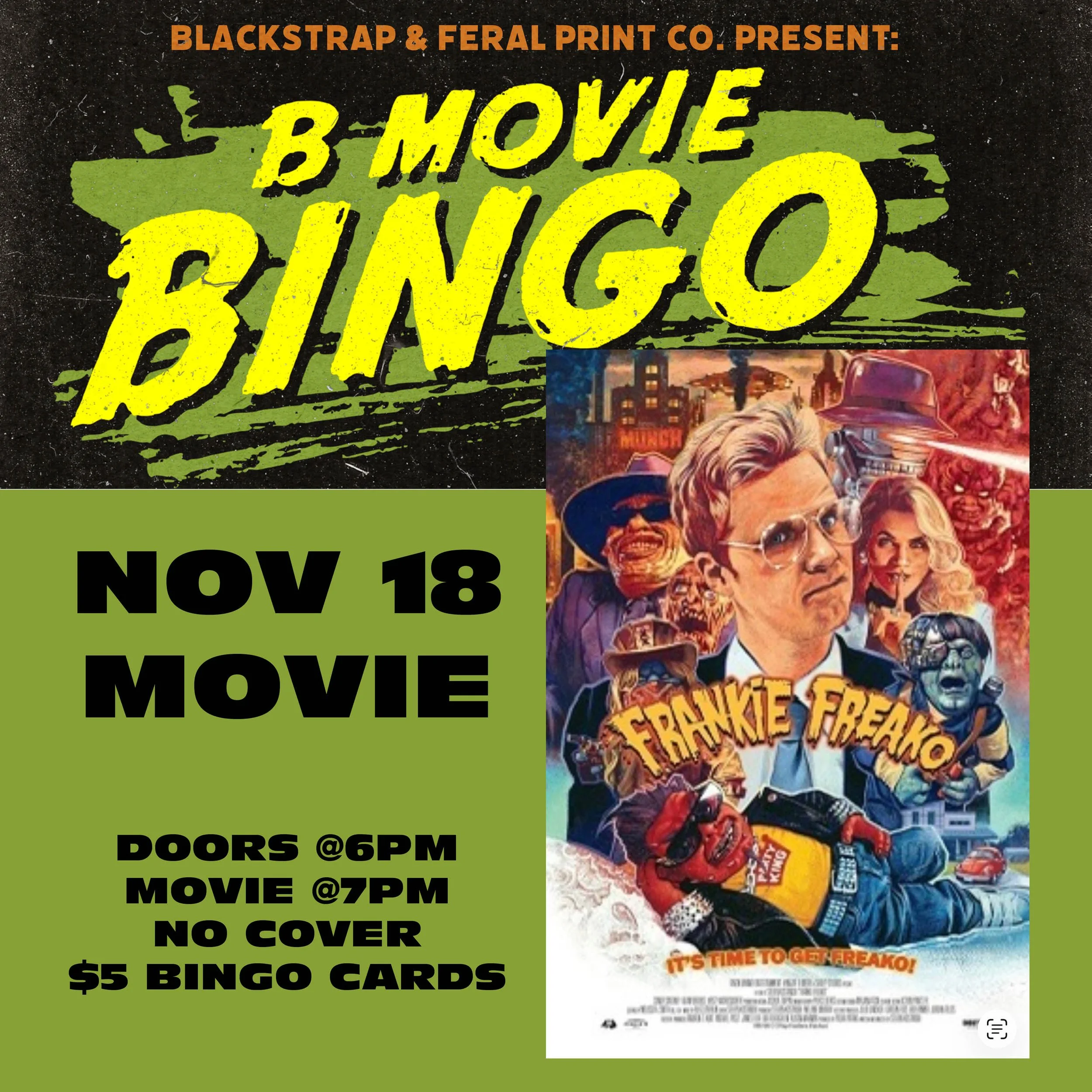 B-Movie Bingo: Frankie Freako