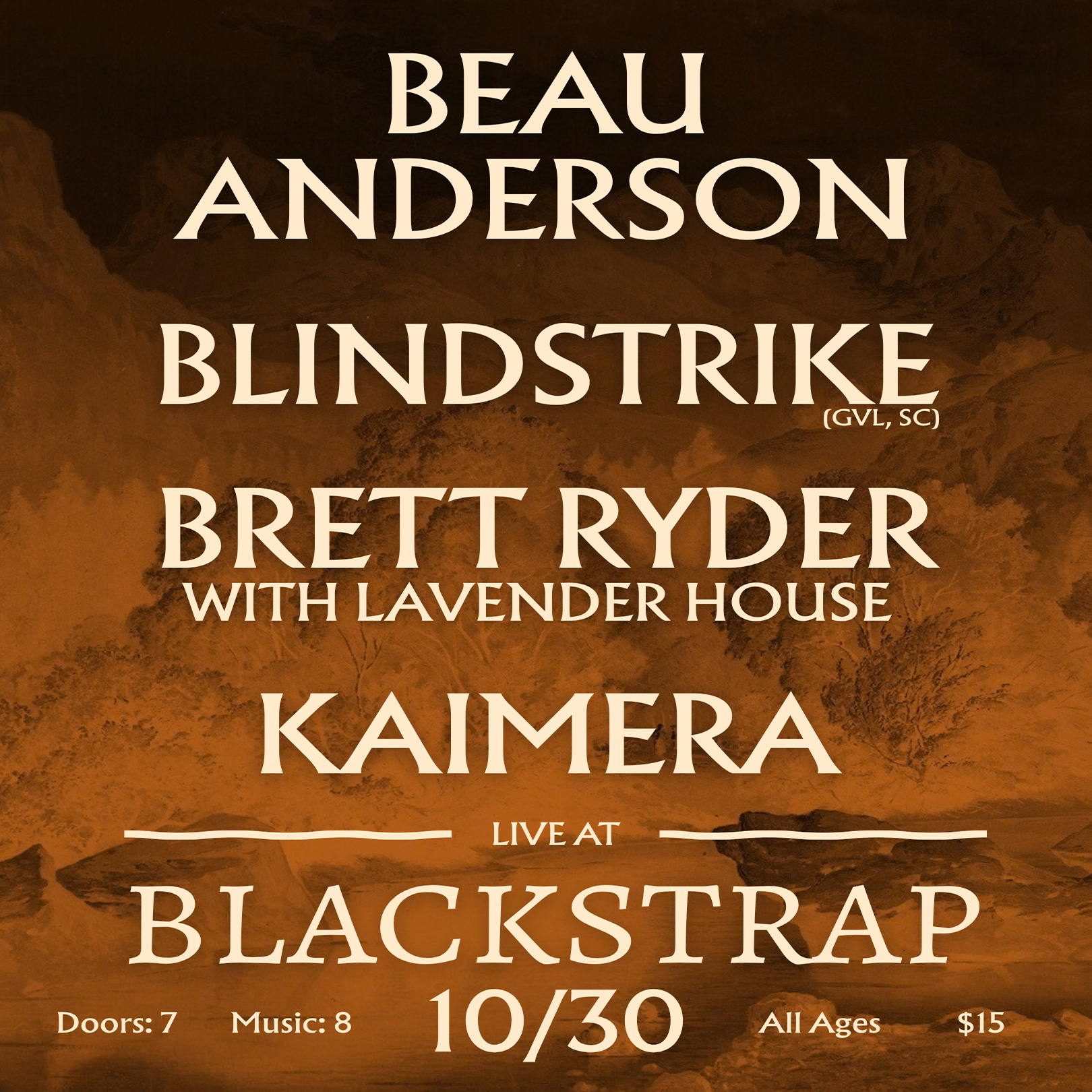 Beau Anderson / Kaimera / Lavender House / Blindstrike