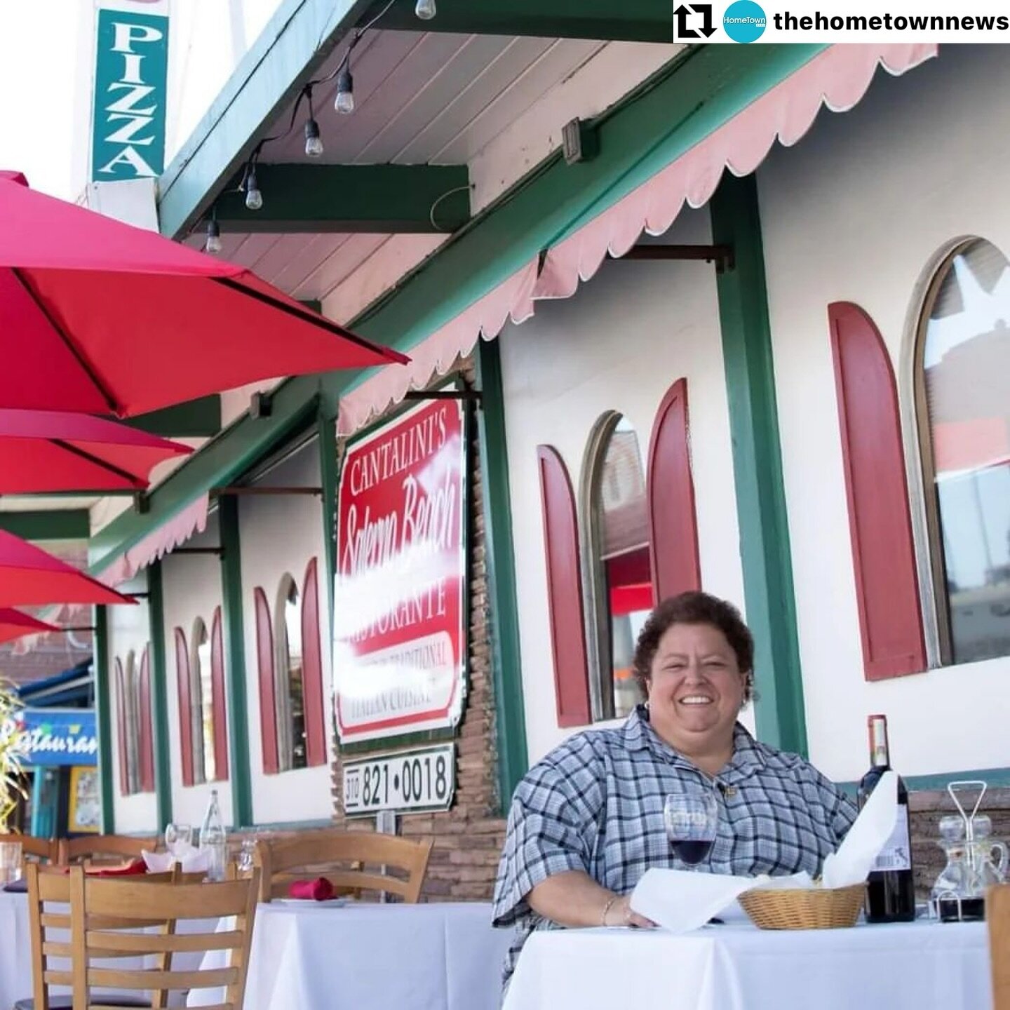 #repost For the last 24 years, @cantalinis has been serving up delicious pasta and homemade ravioli to locals and visitors alike, making it an important part of the fabric of Playa del Rey. 🍝🌊🌞

Behind the scenes, owner Lisa Schwab, has been a hug