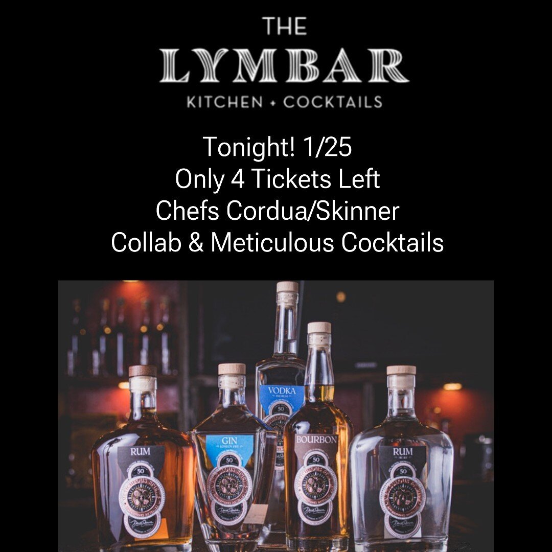 Hey Gin Enthusiasts! Join us at The Lymbar TONIGHT! Indulge in exquisite flavors and expertly paired cocktails that will tantalize your taste buds. Indulge in a curated menu by Chef David Cord&uacute;a featuring Chef David Skinner blending these exce