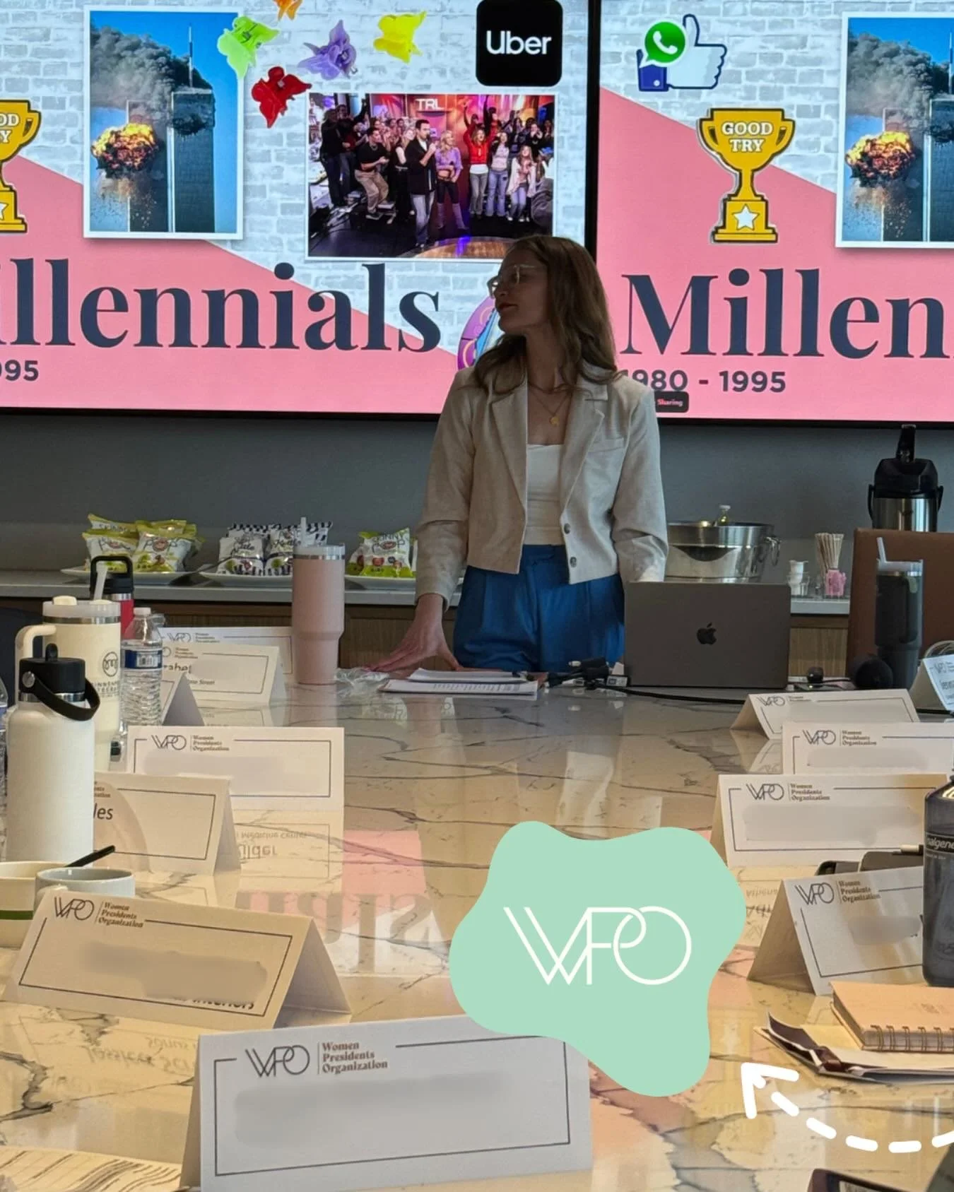 &ldquo;How do I motivate Gen Z?🏅Why do they always ask to leave early? ⏰ Do they really only care about money? 🤑 Did Gen X parents affect how their kids are showing up at work?🤰🏼Can people think deeply like they used to? 🧠&rdquo;

Hannah had the