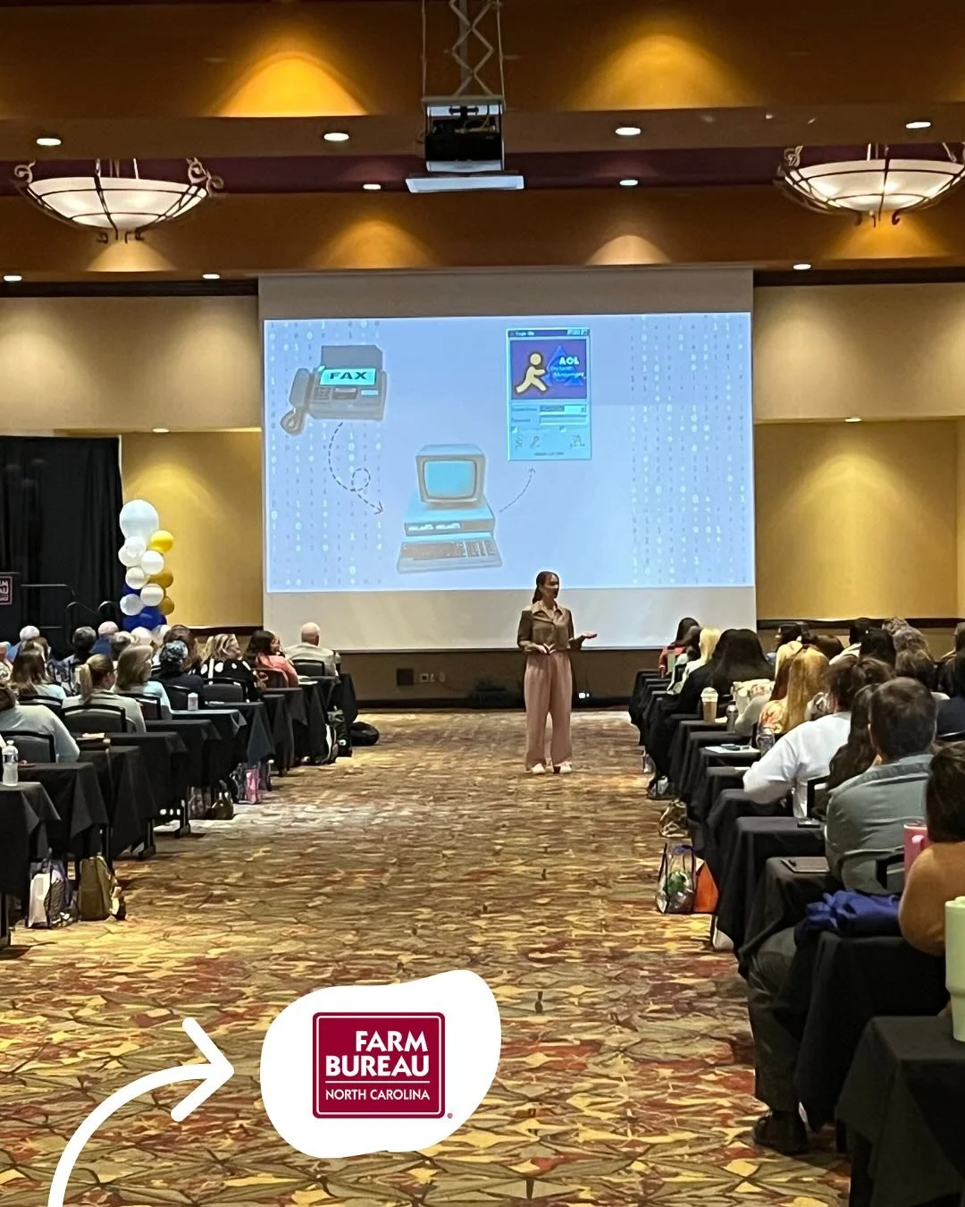 Communication is at the heart of what an associate agent does every day, and this week Hannah had the opportunity to speak at two Associate Agent Conferences for @ncfarmbureau about how to level up that communication. 

A room full of relationship bu