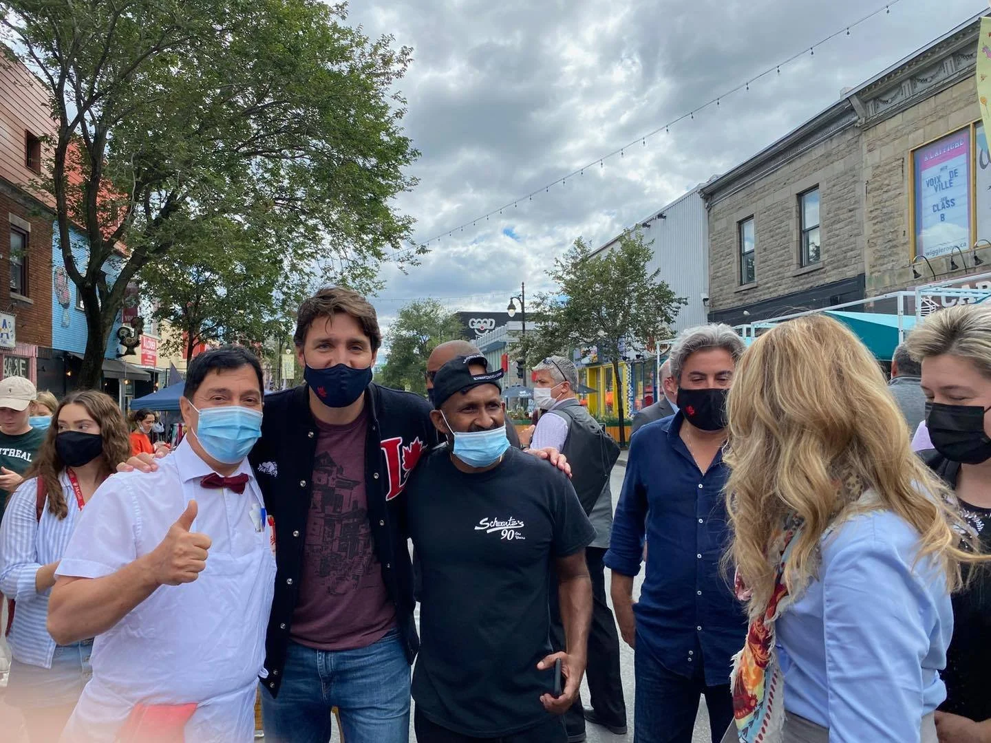 Justin Trudeau @ Schwartz's Deli