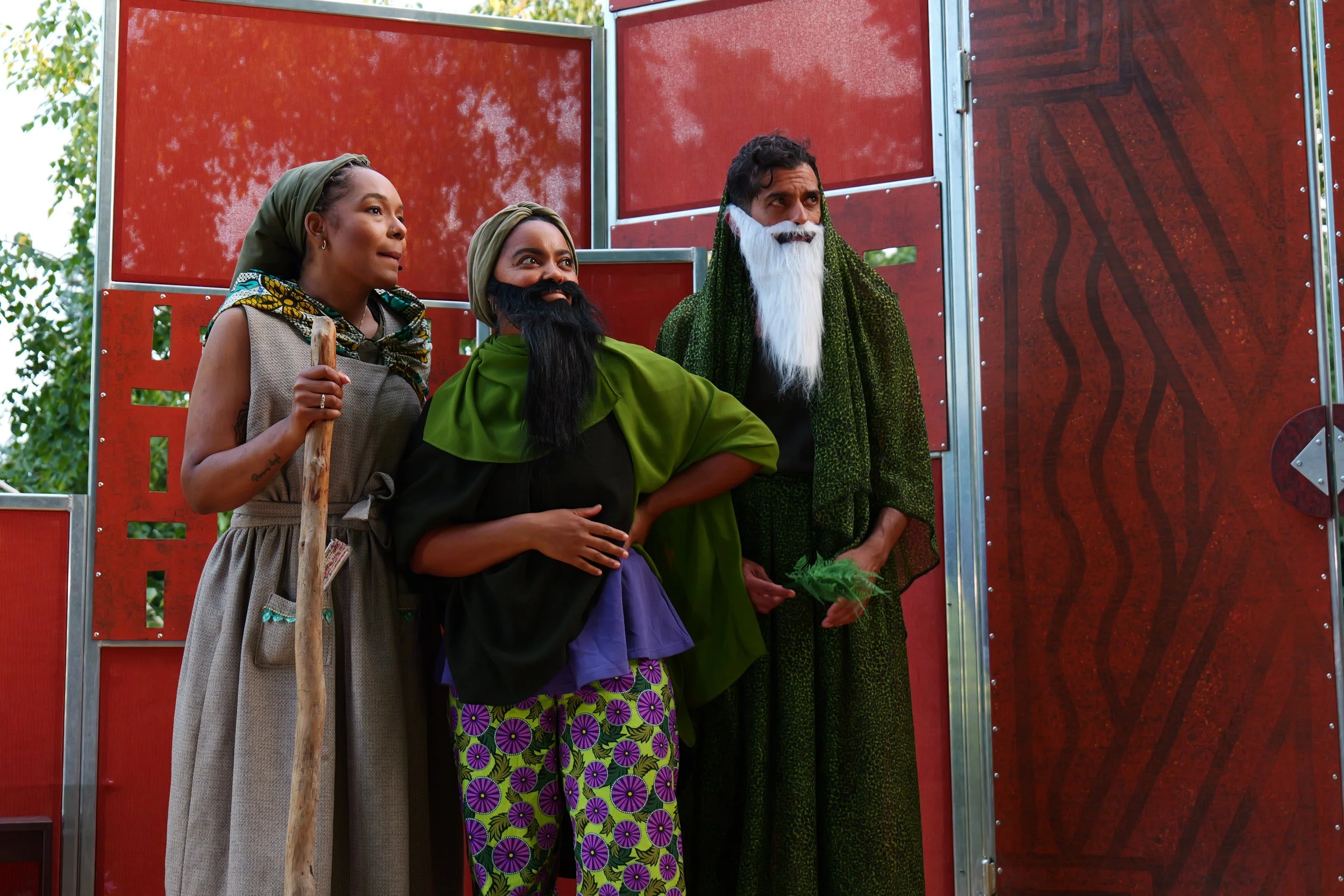 Briauna James (Shepherd), esi callender (Camillo), Aladeen Tawfeek (Polixenes)
