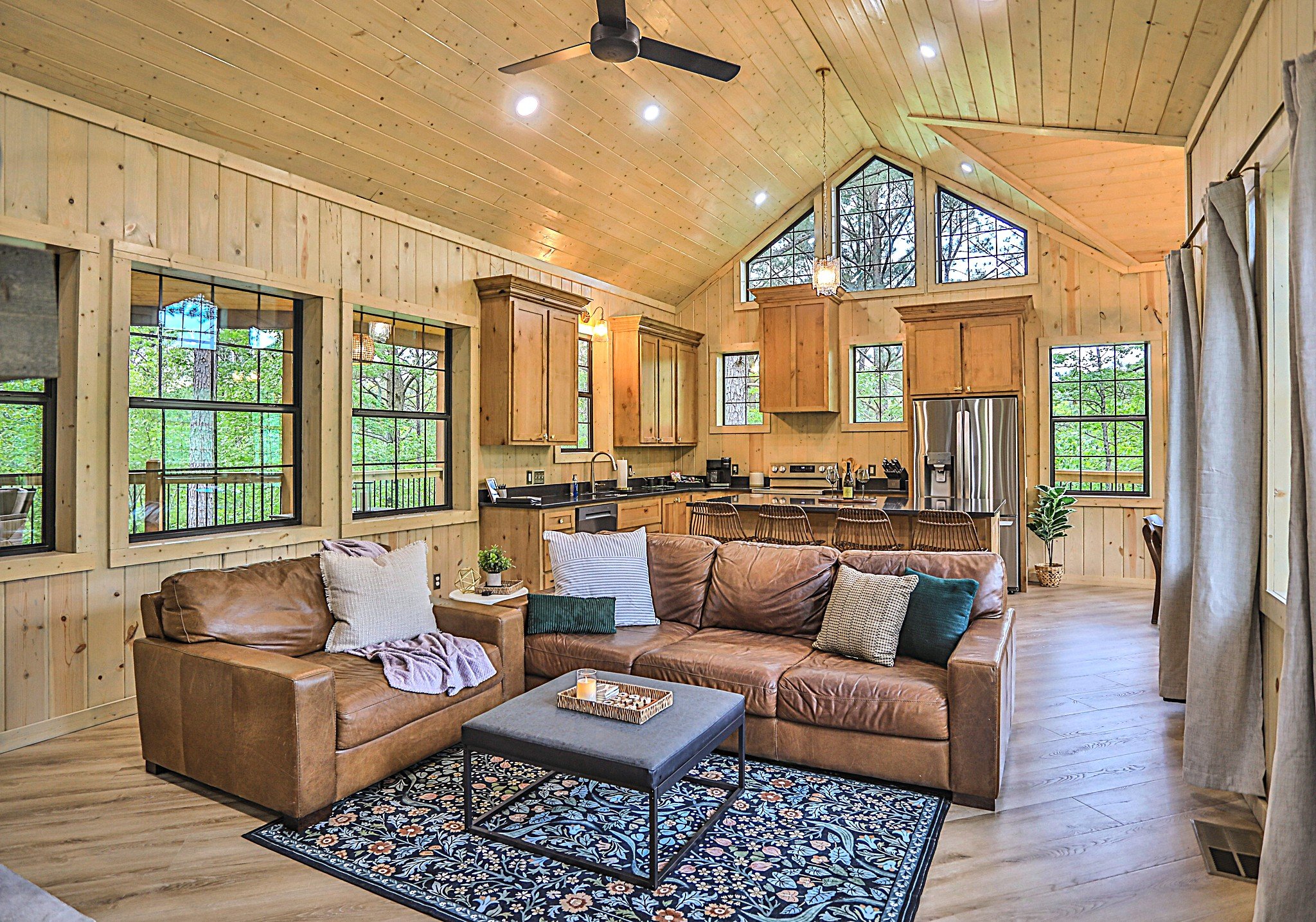 The living room.