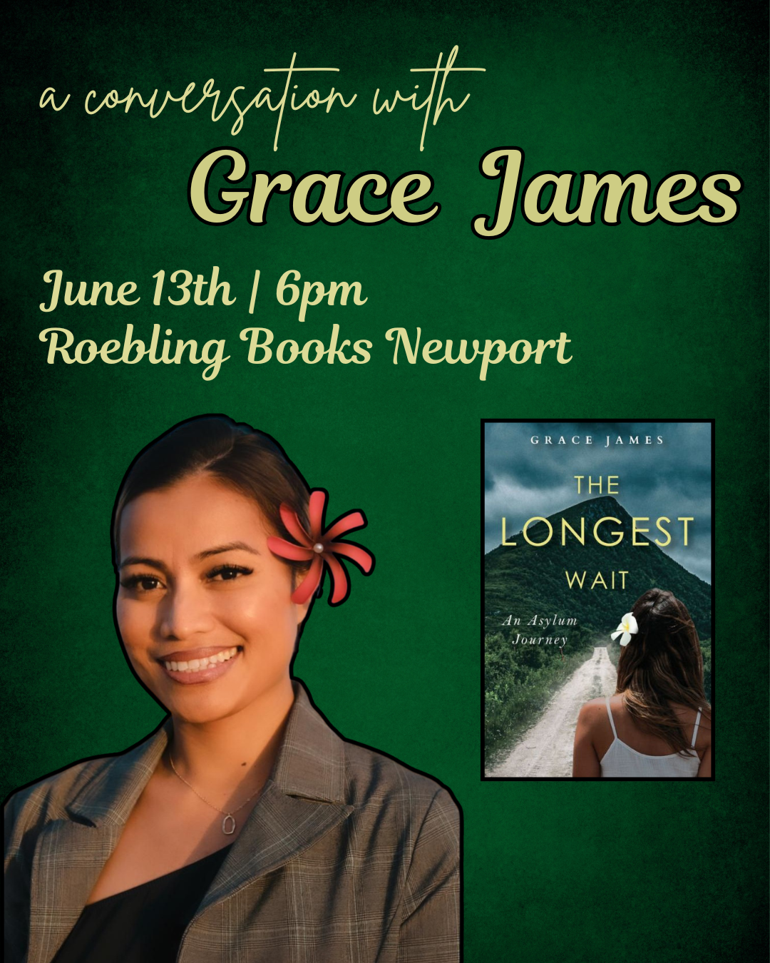 Author Appearance: Grace James 