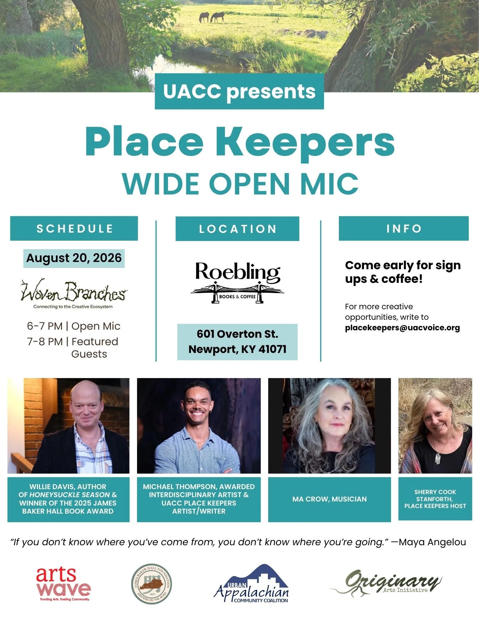 UACC Place Keepers Open Mic