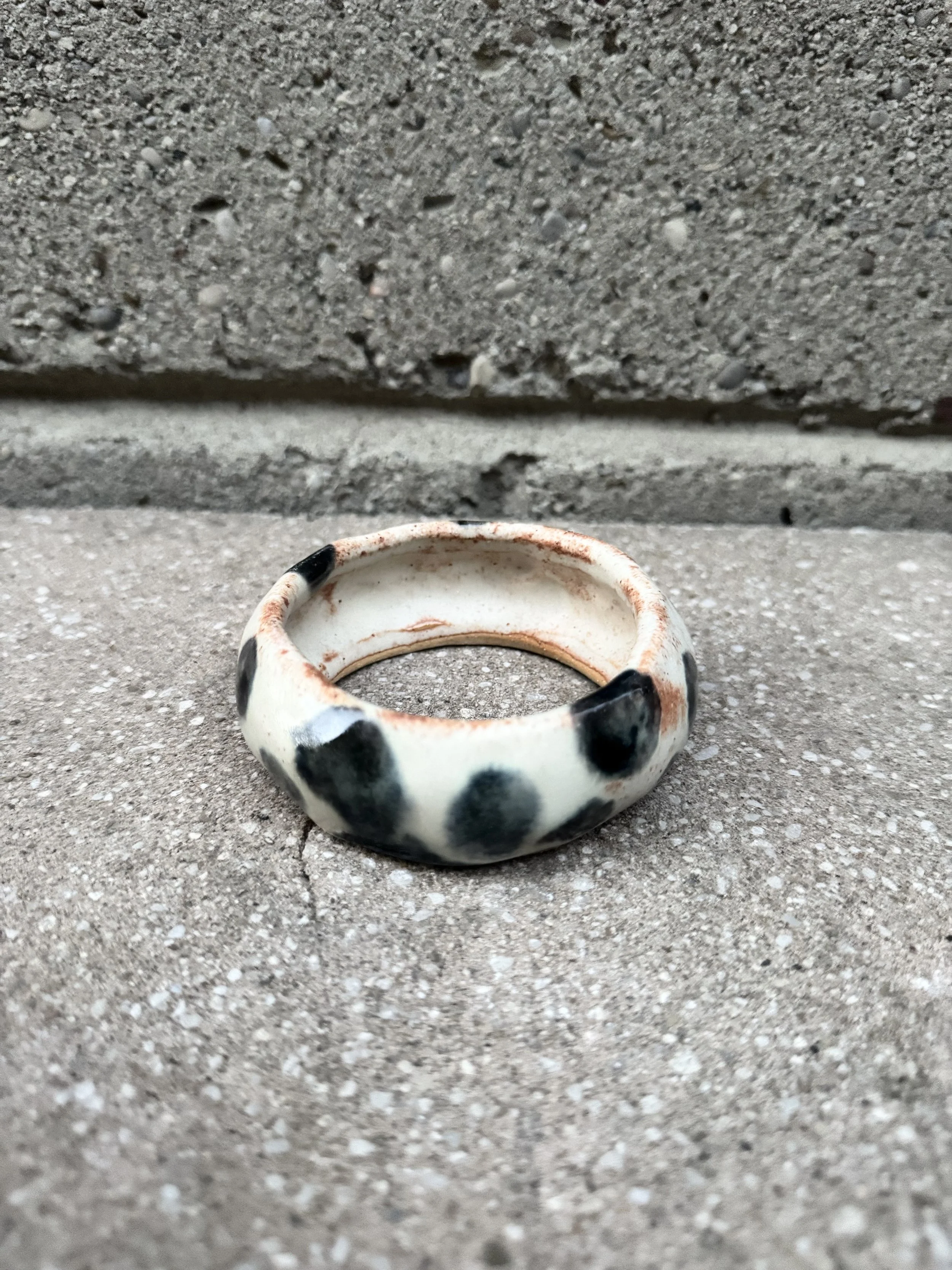 Clay Ceramic Polka Dot Bangle