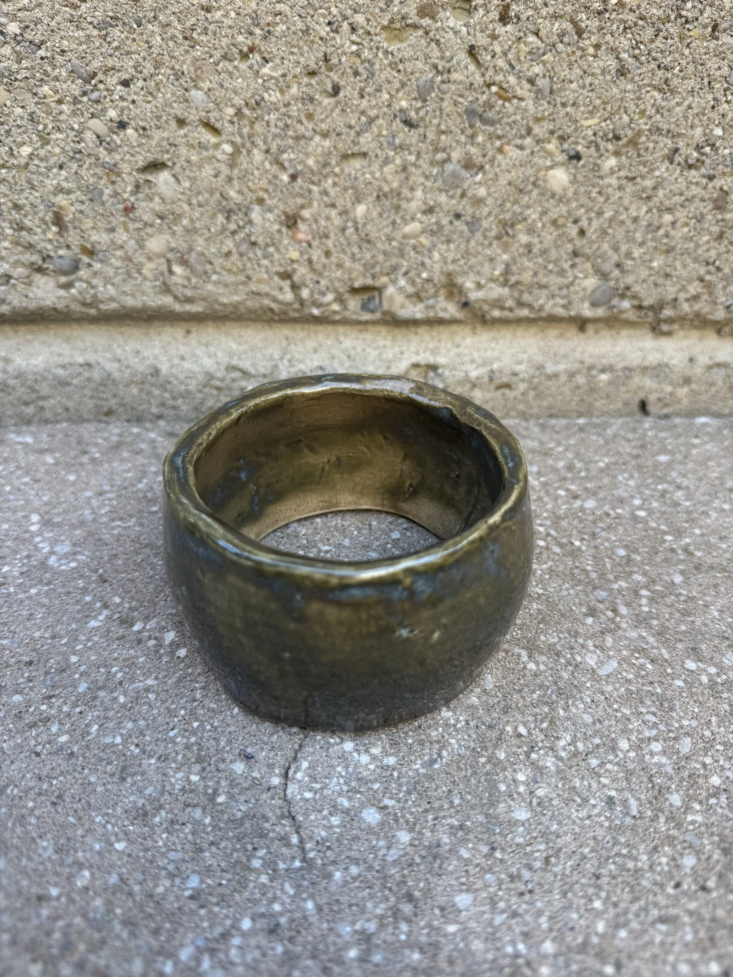 Clay Ceramic Green Bangle