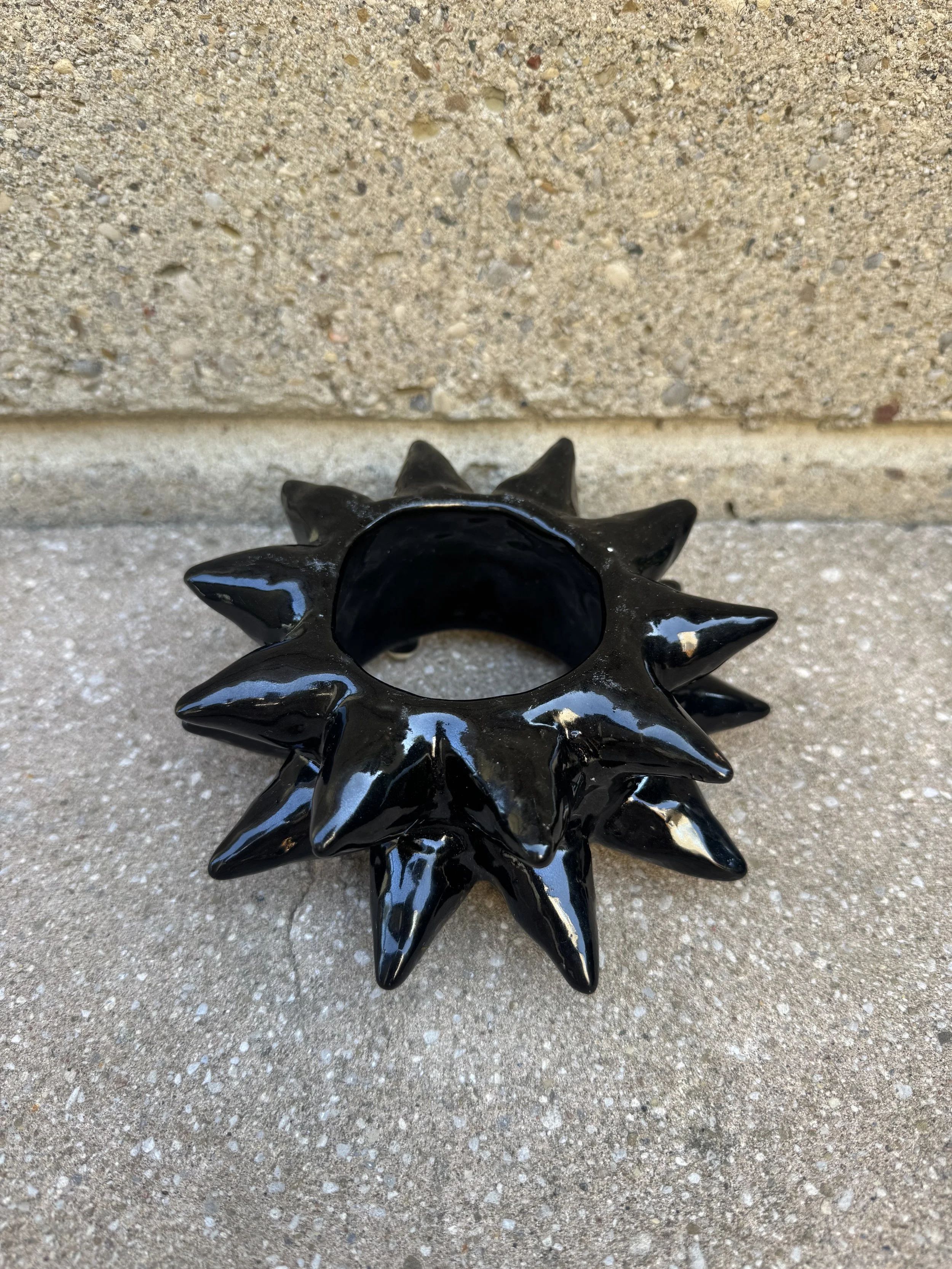 Black Spiky Bangle