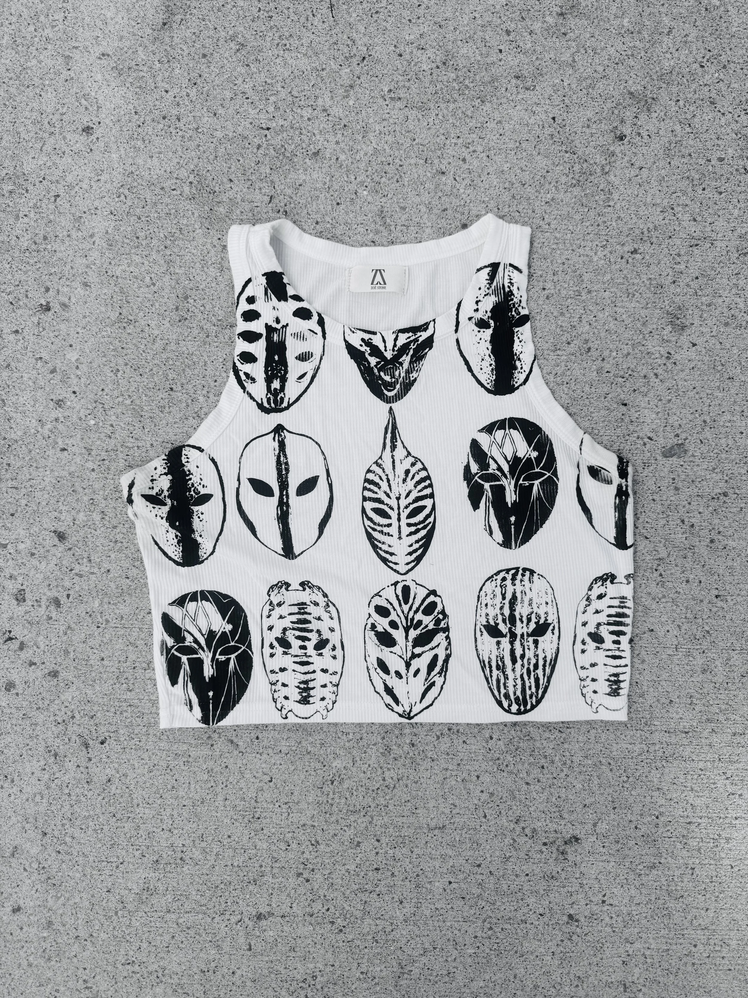 Mask Screen Printed Tank Top