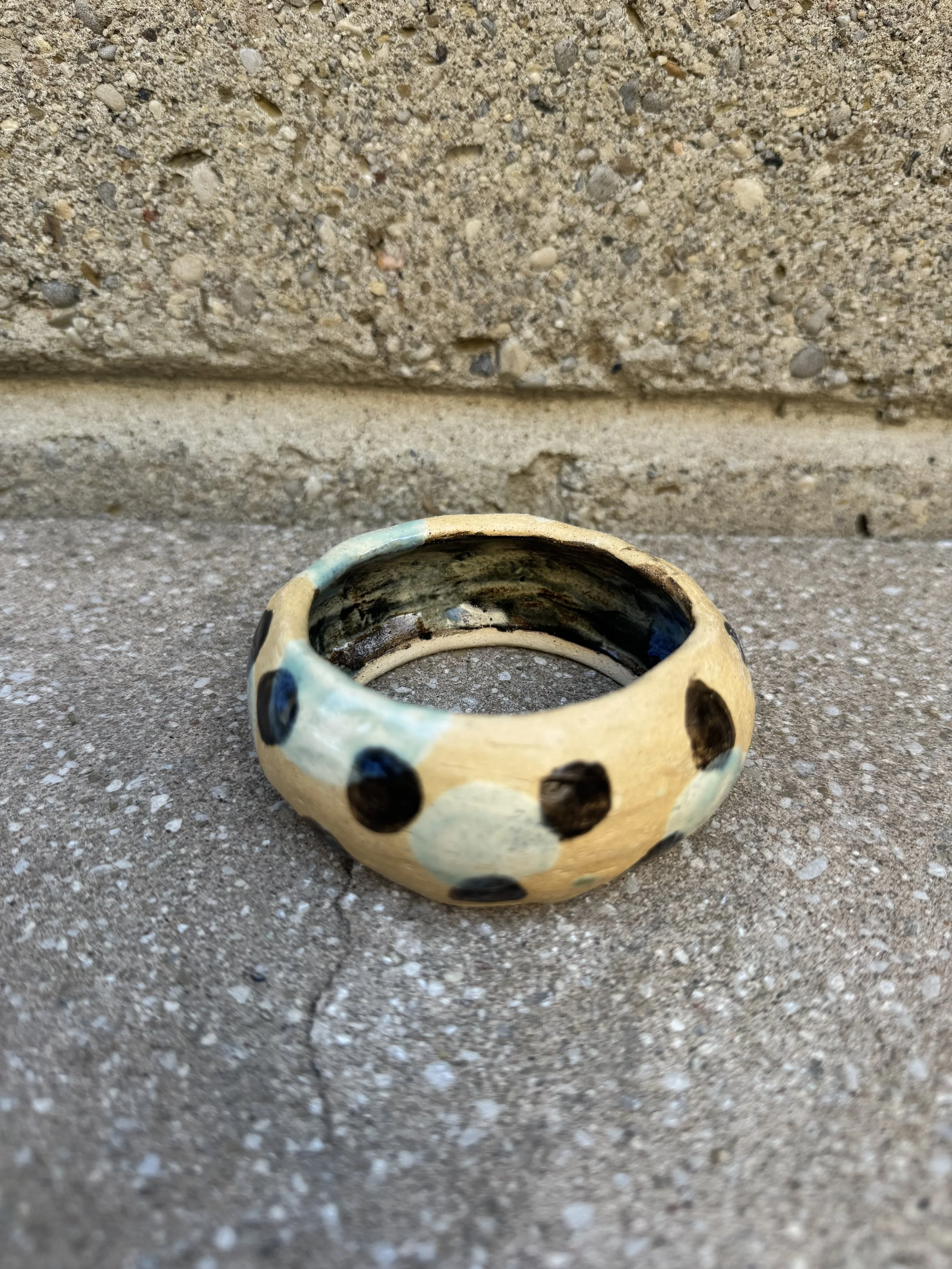 Clay Ceramic Polka Dot Bangle