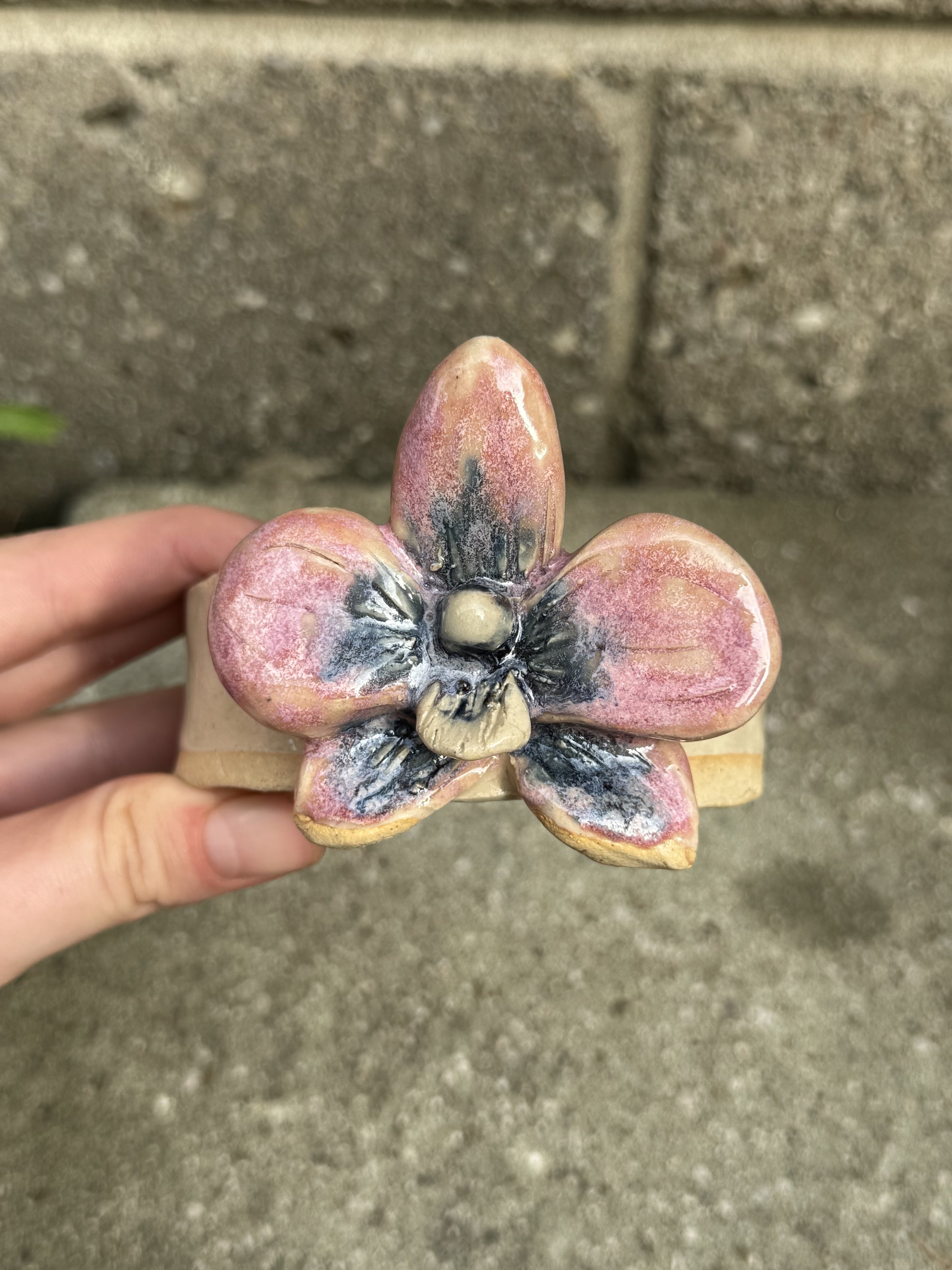 Orchid Clay Ceramic Bangle