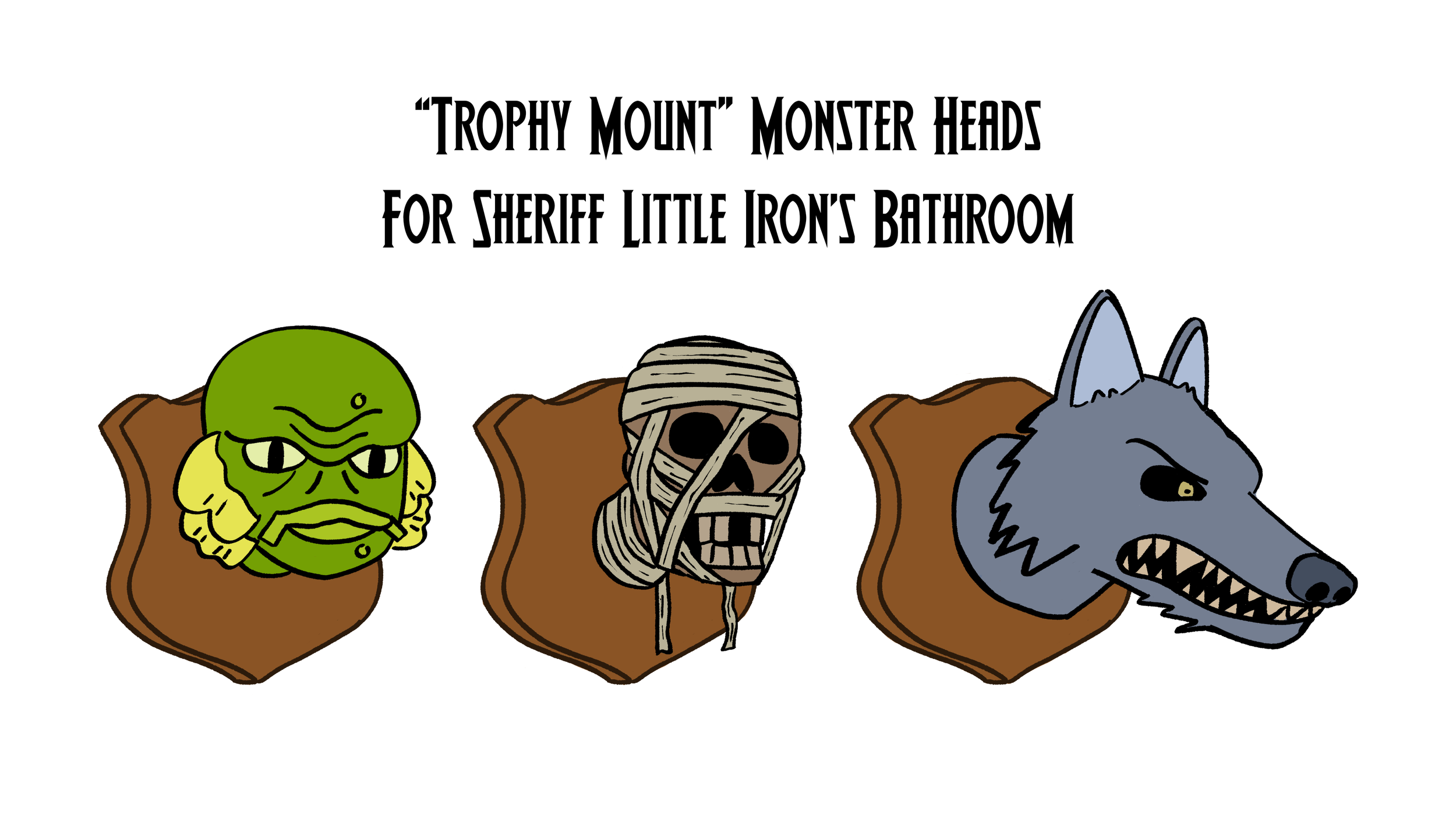 Monster Heads Mounted On The Wall (Deleted Scene)
