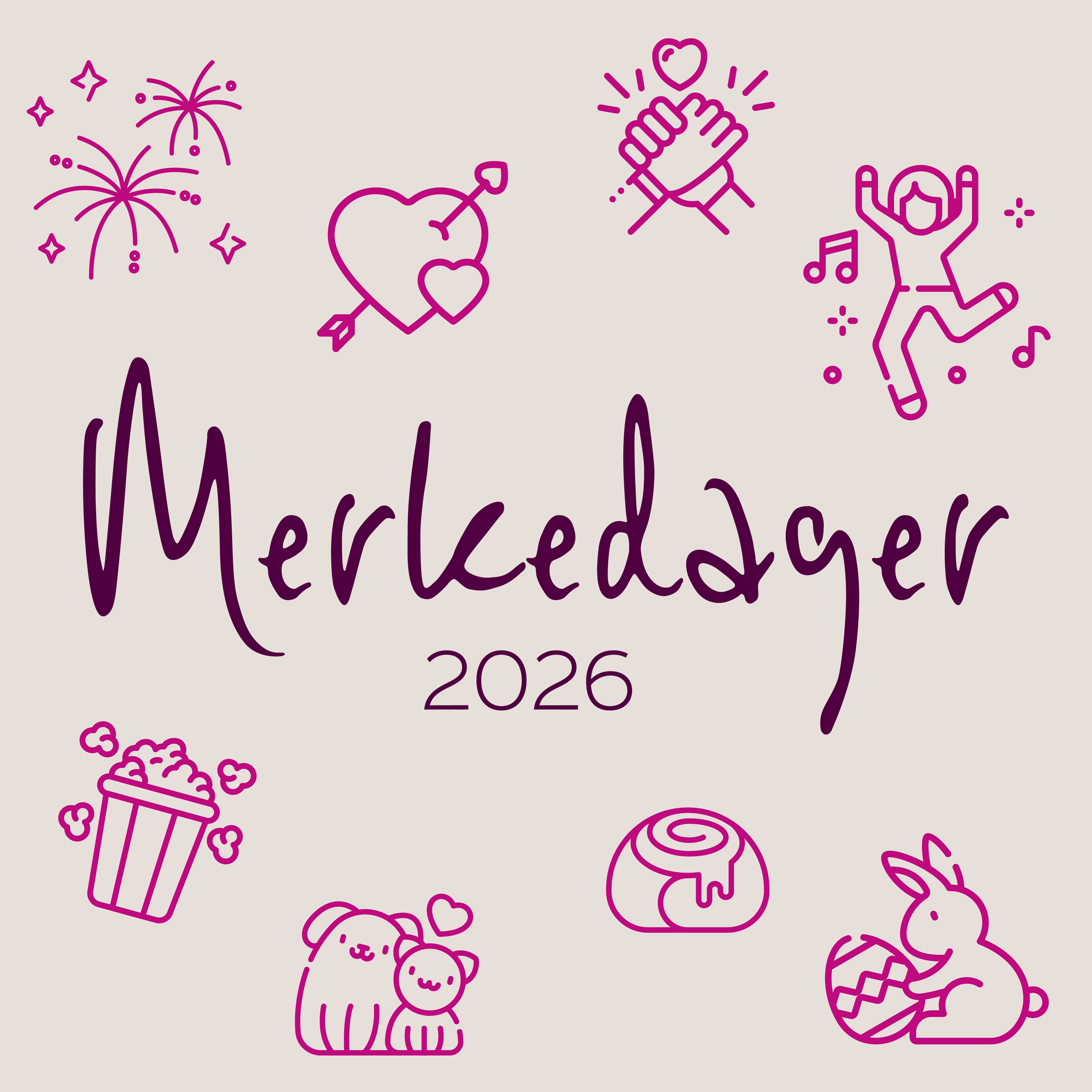 Merk deg merkedagene!