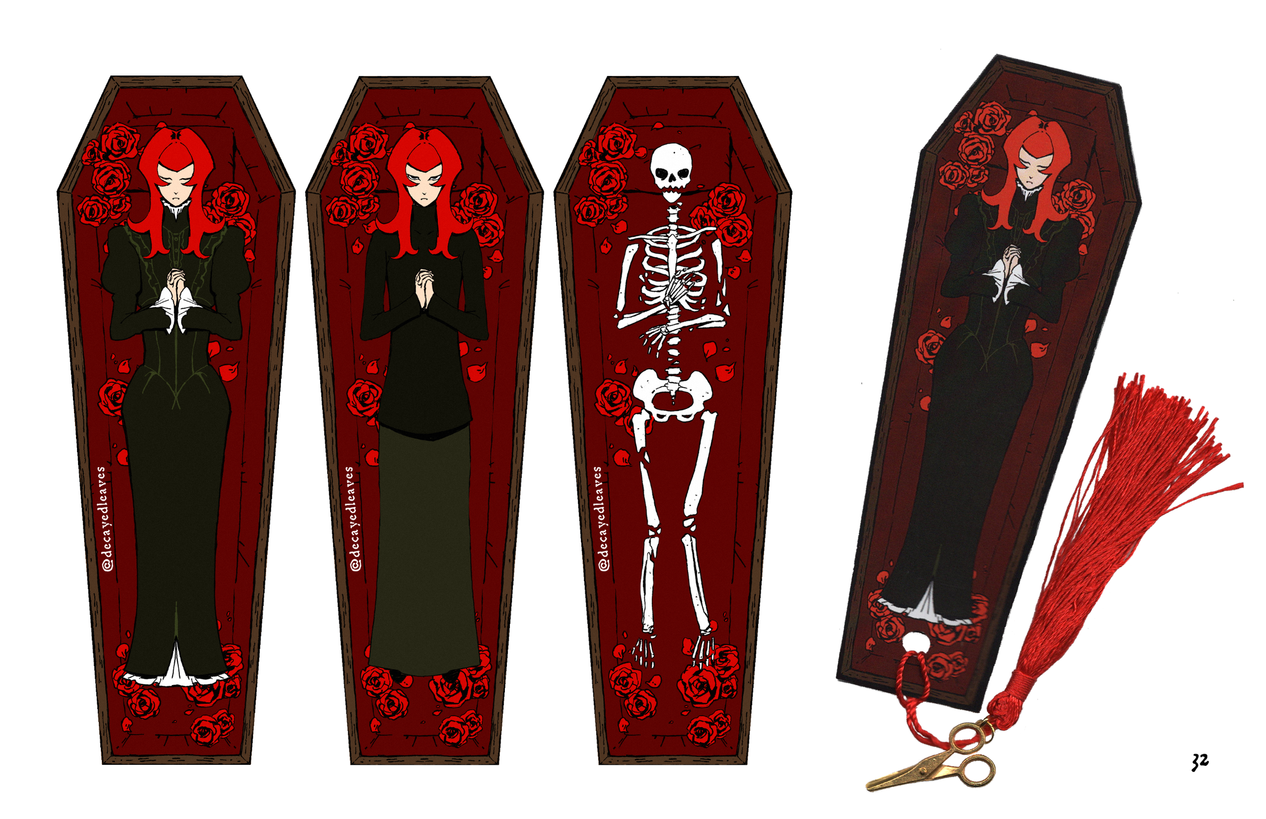 S.C. Carrillo, mockup and final bookmark designs (2025). Digital to print.