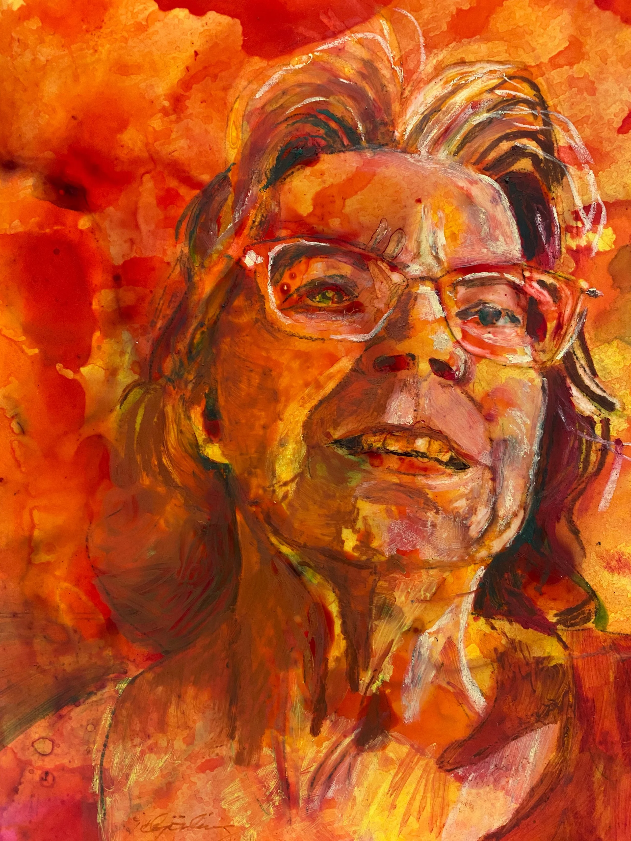 Day 161  Self-portrait with new glasses.JPEG