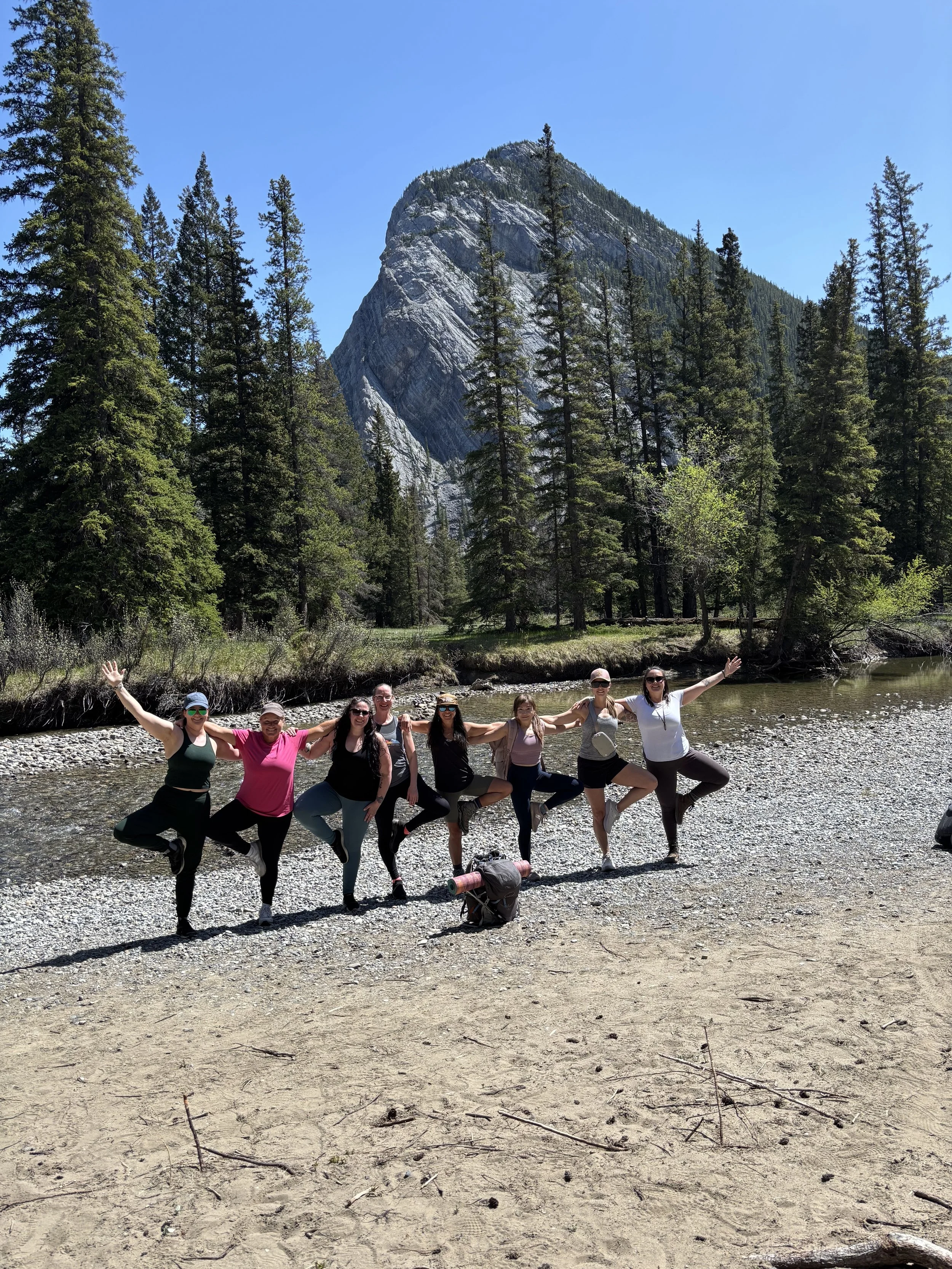 Banff outdoor yoga