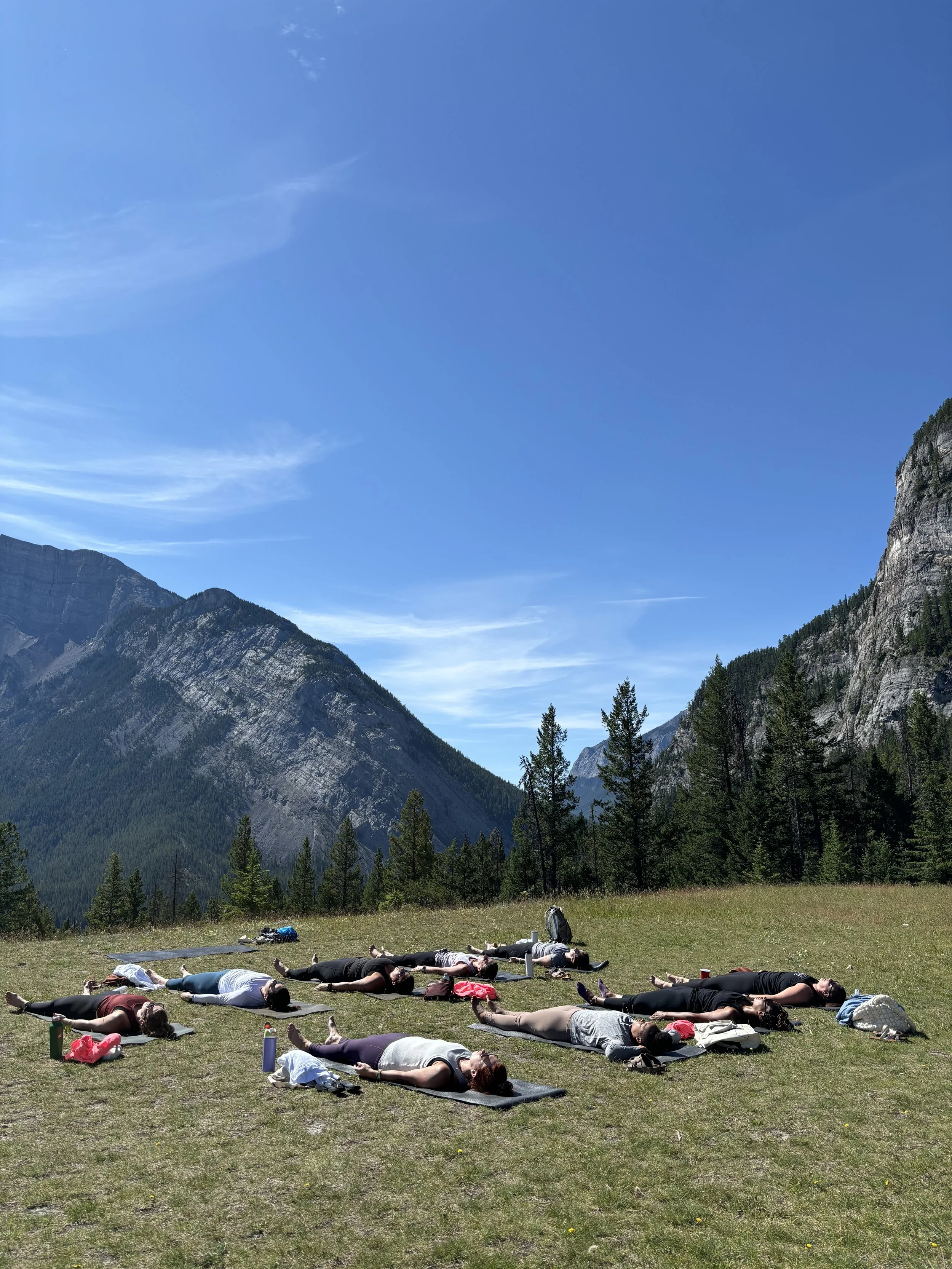 Banff outdoor yoga