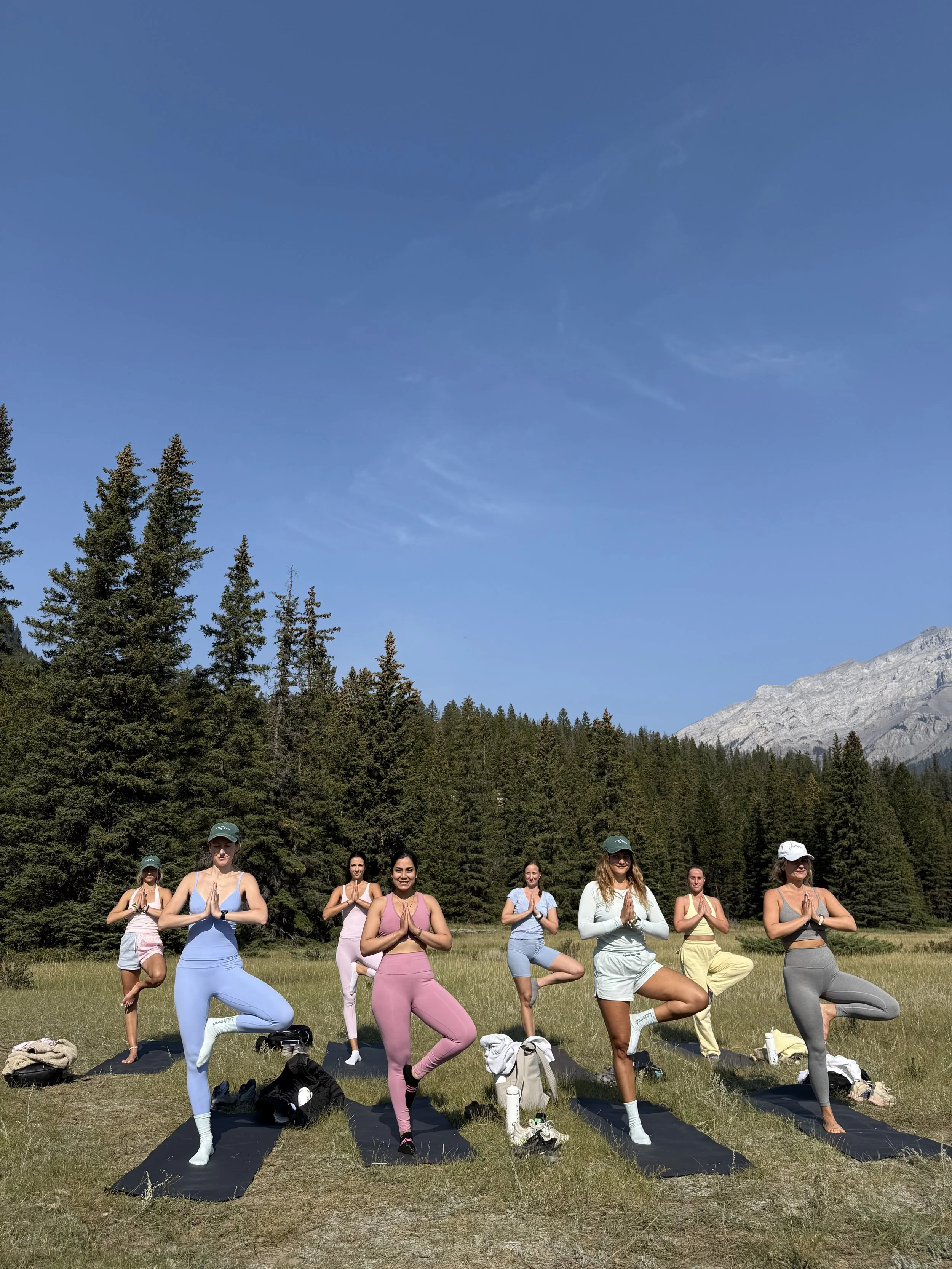 Banff outdoor yoga