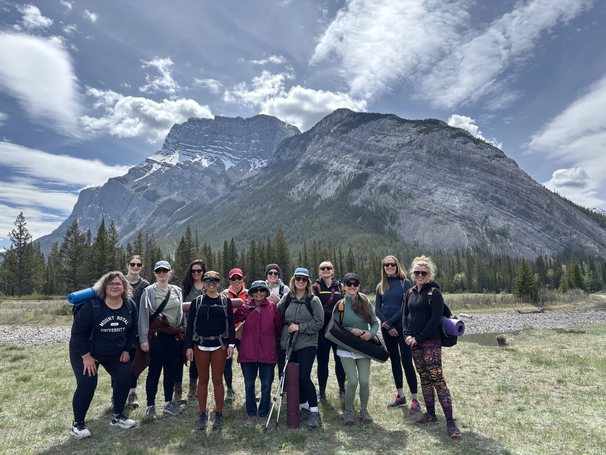 Banff outdoor yoga