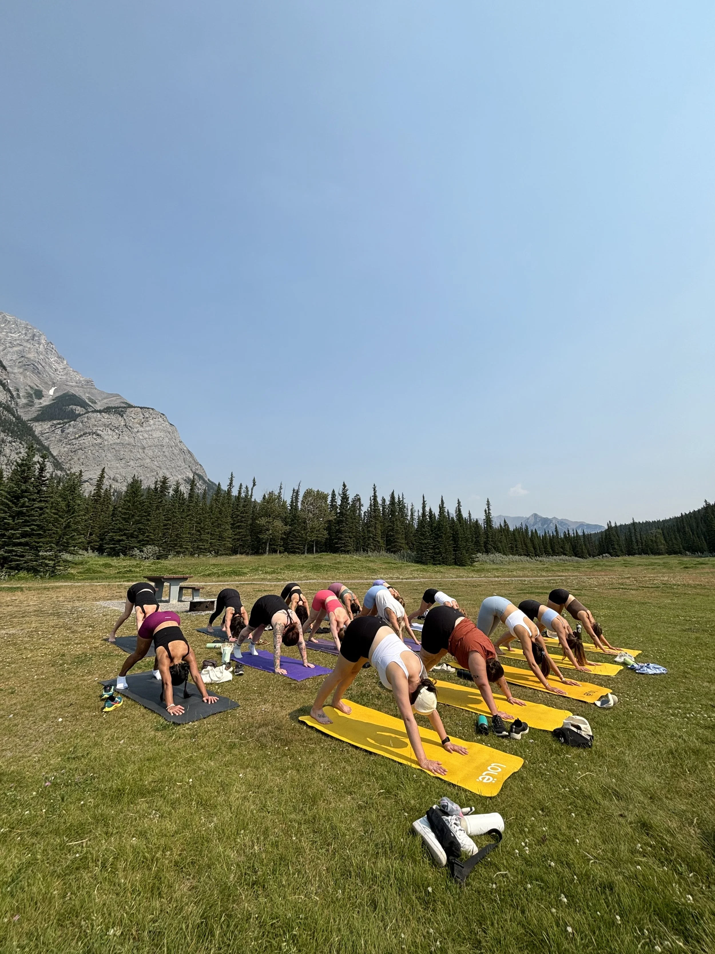 Banff outdoor yoga