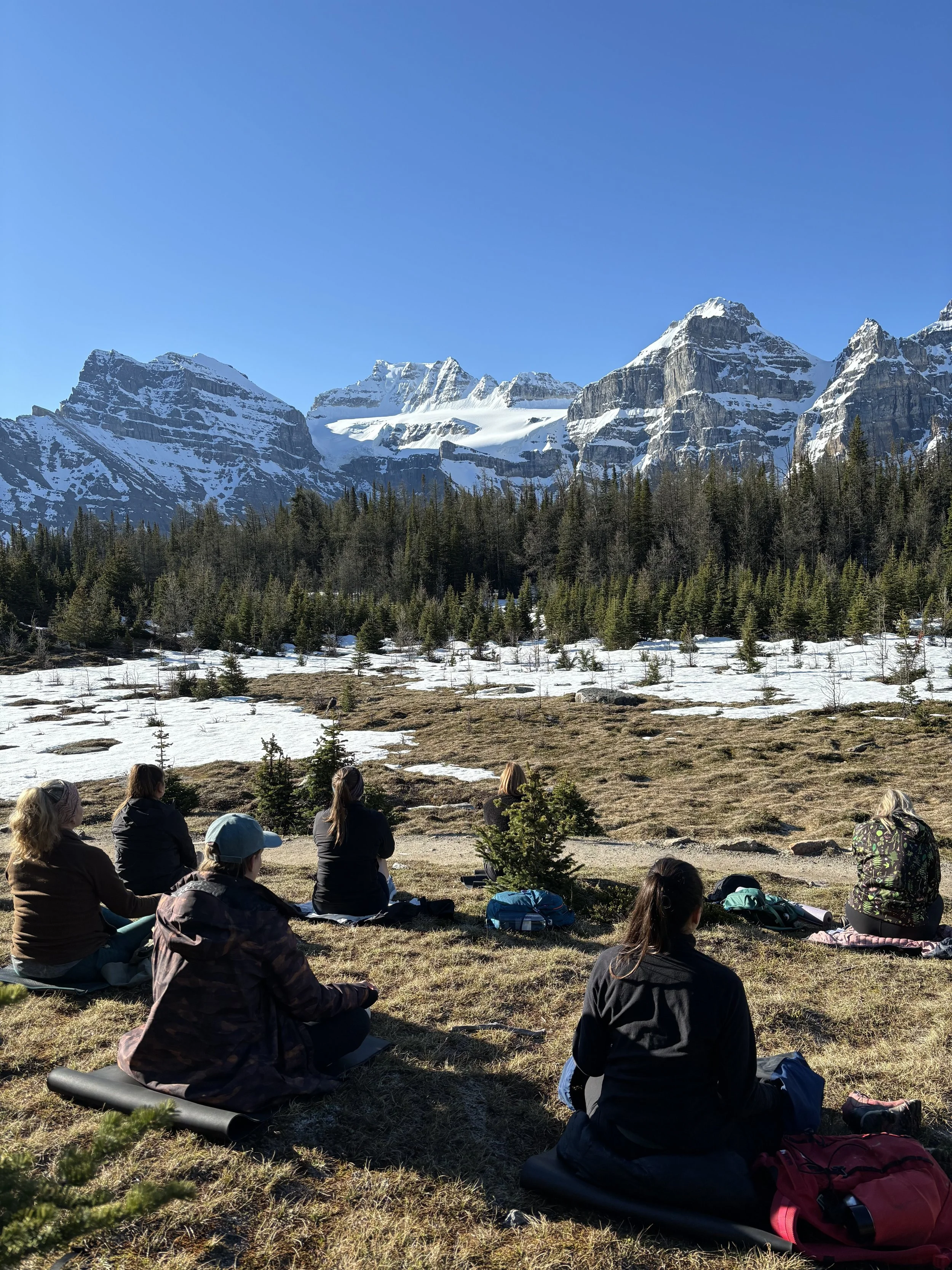 Banff outdoor yoga