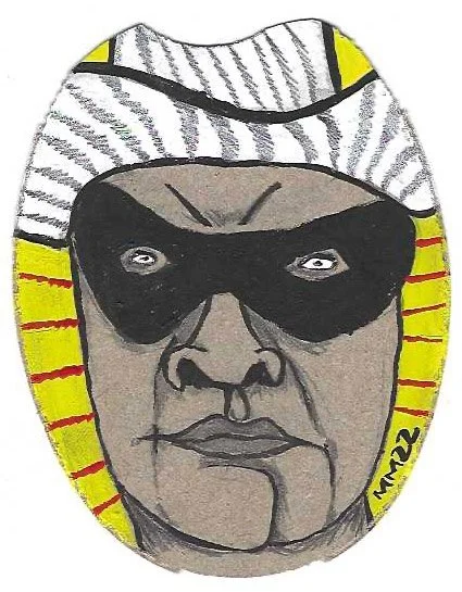 Lone Ranger 3"x3" (unframed)