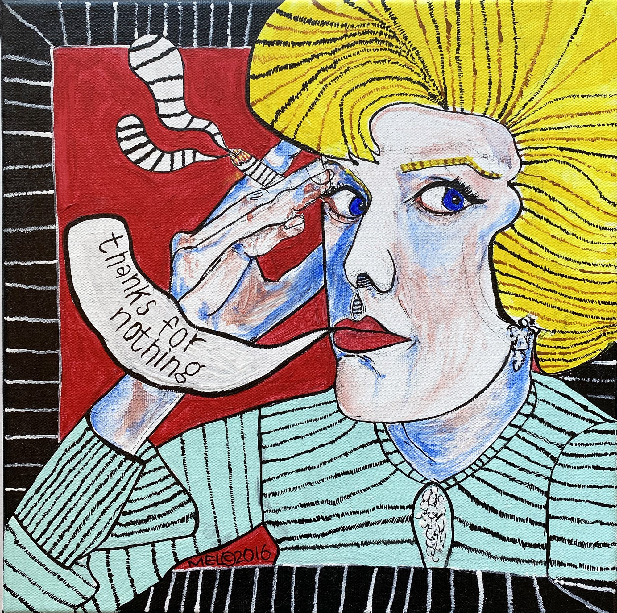 Thanks For Nothing (Rosemary Clooney) 12"x12" - Private Collection