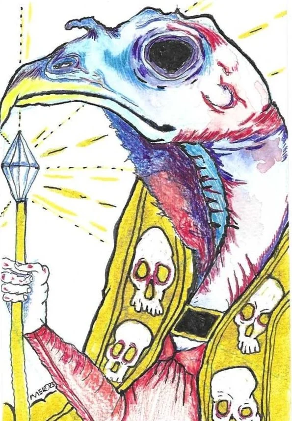 Turkey Gizzard Wizard 4"x6" (unframed)