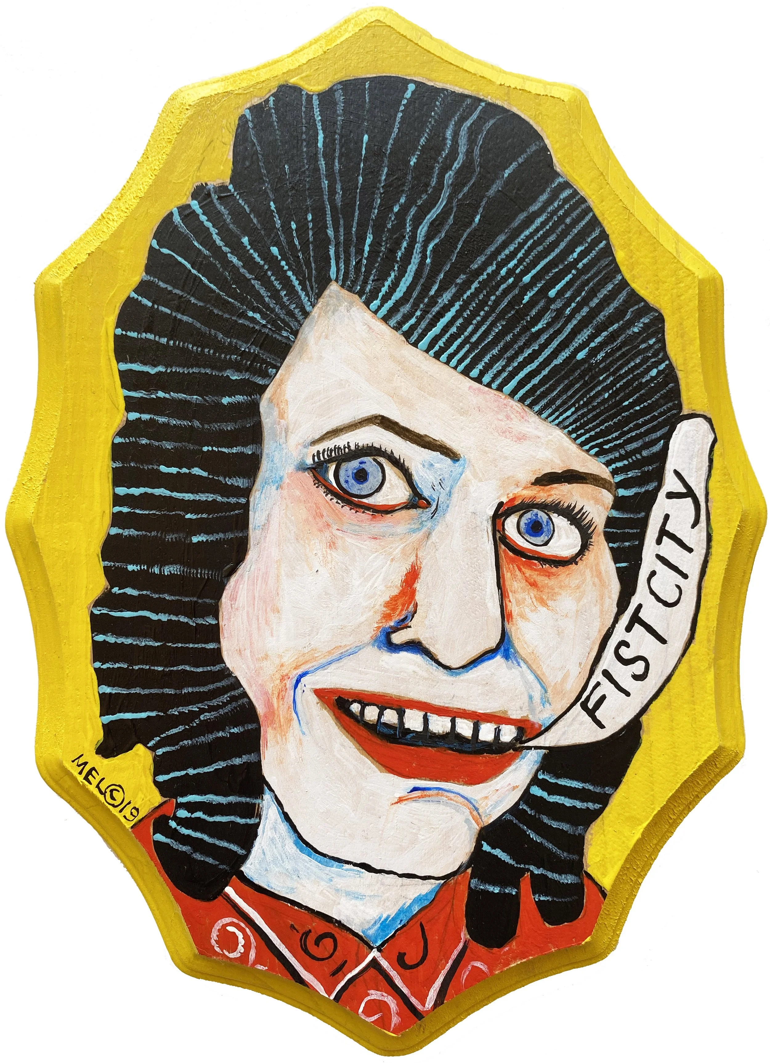 Loretta Lynn 6"x8" wood panel