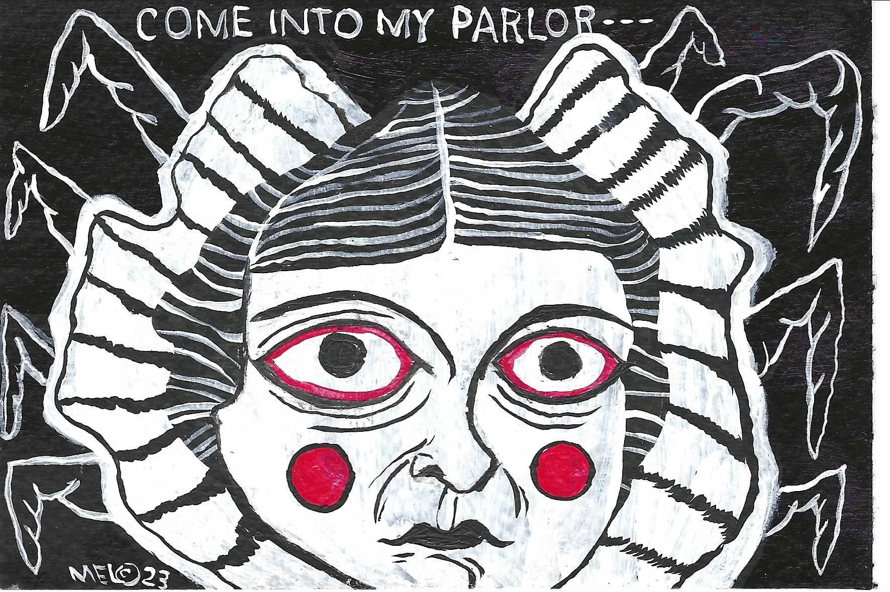 Come Into My Parlor 6"x4" (unframed)