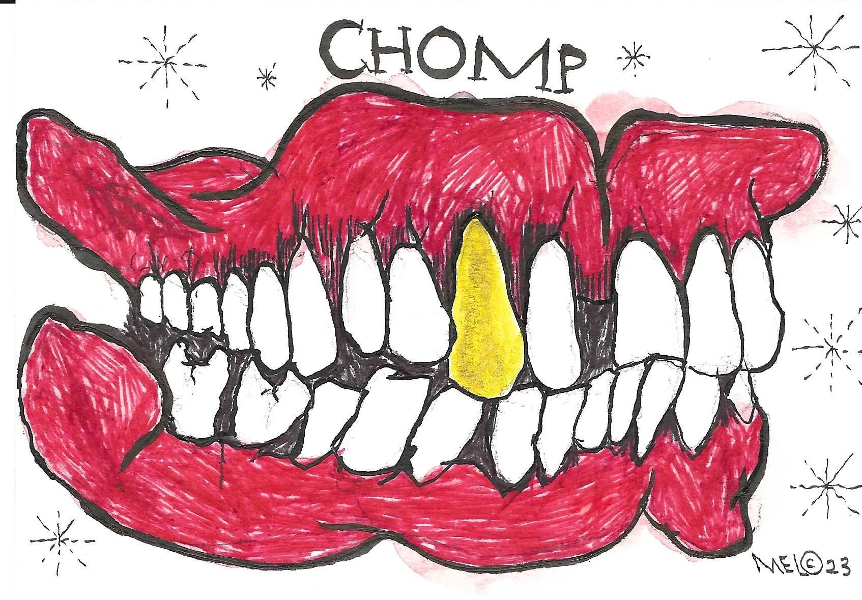 Chomp 6"x4" (untitled)