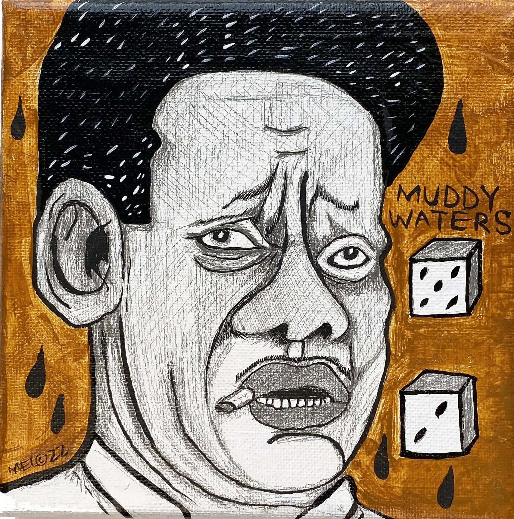 Muddy Waters 6"x6" 