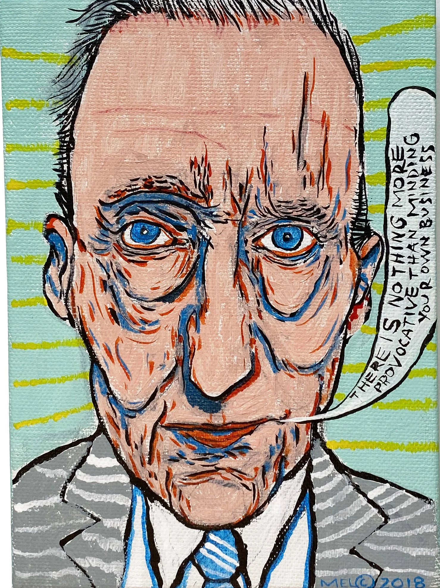 William S. Burroughs 5"x7" 
