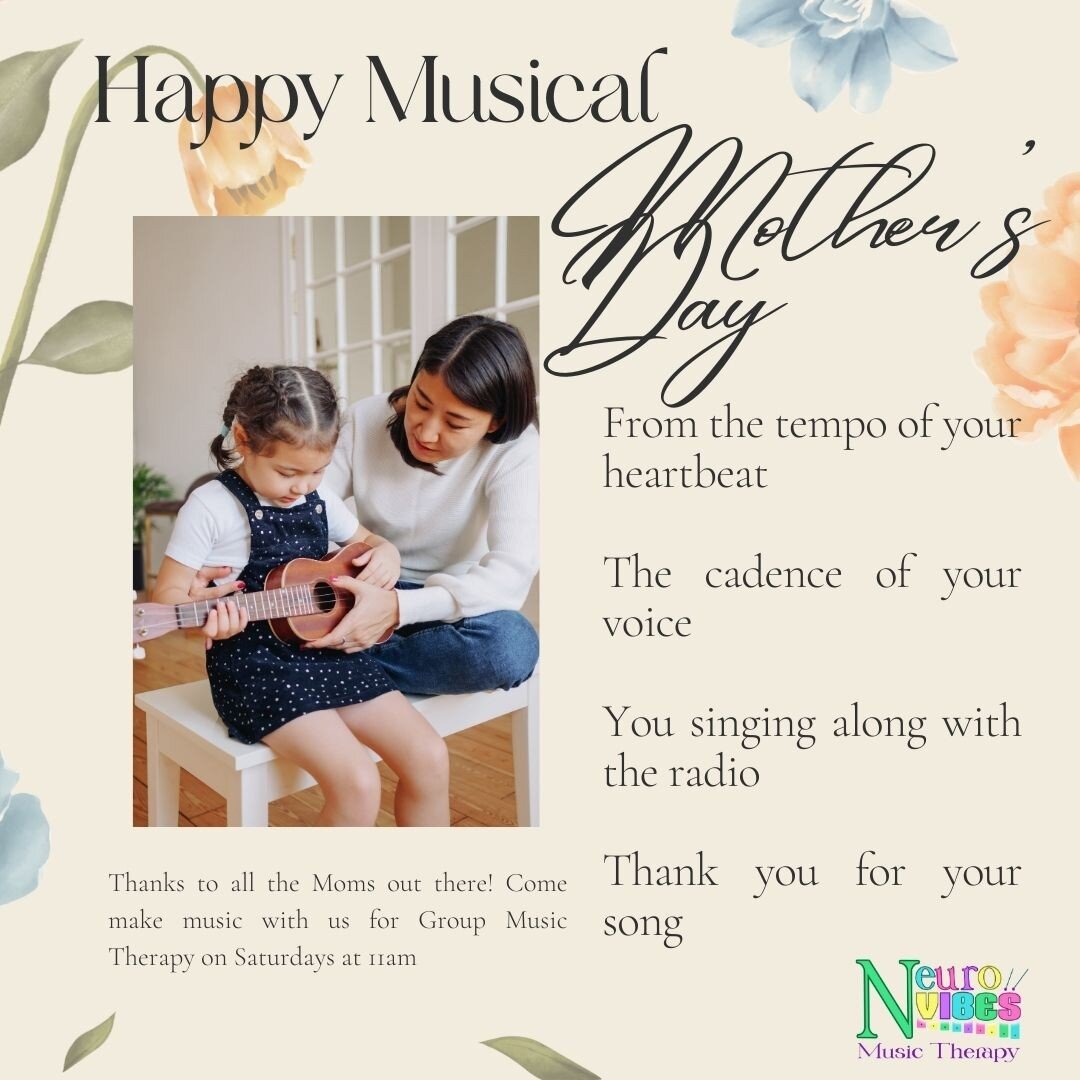 Thank you to all the Moms for your song. 

#musictherapy #mothersday #familymusic #bonding