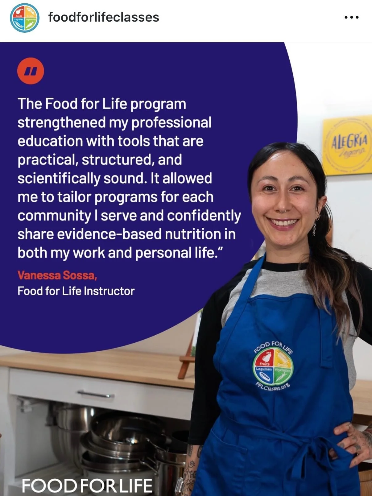 Hi, I am your Colombian Food for Life instructor. A program created by the Physician Committee for Responsible Medicine! It has been such a pleasure to learn and deliver classes that blends science and practical skills to the communities in New York 