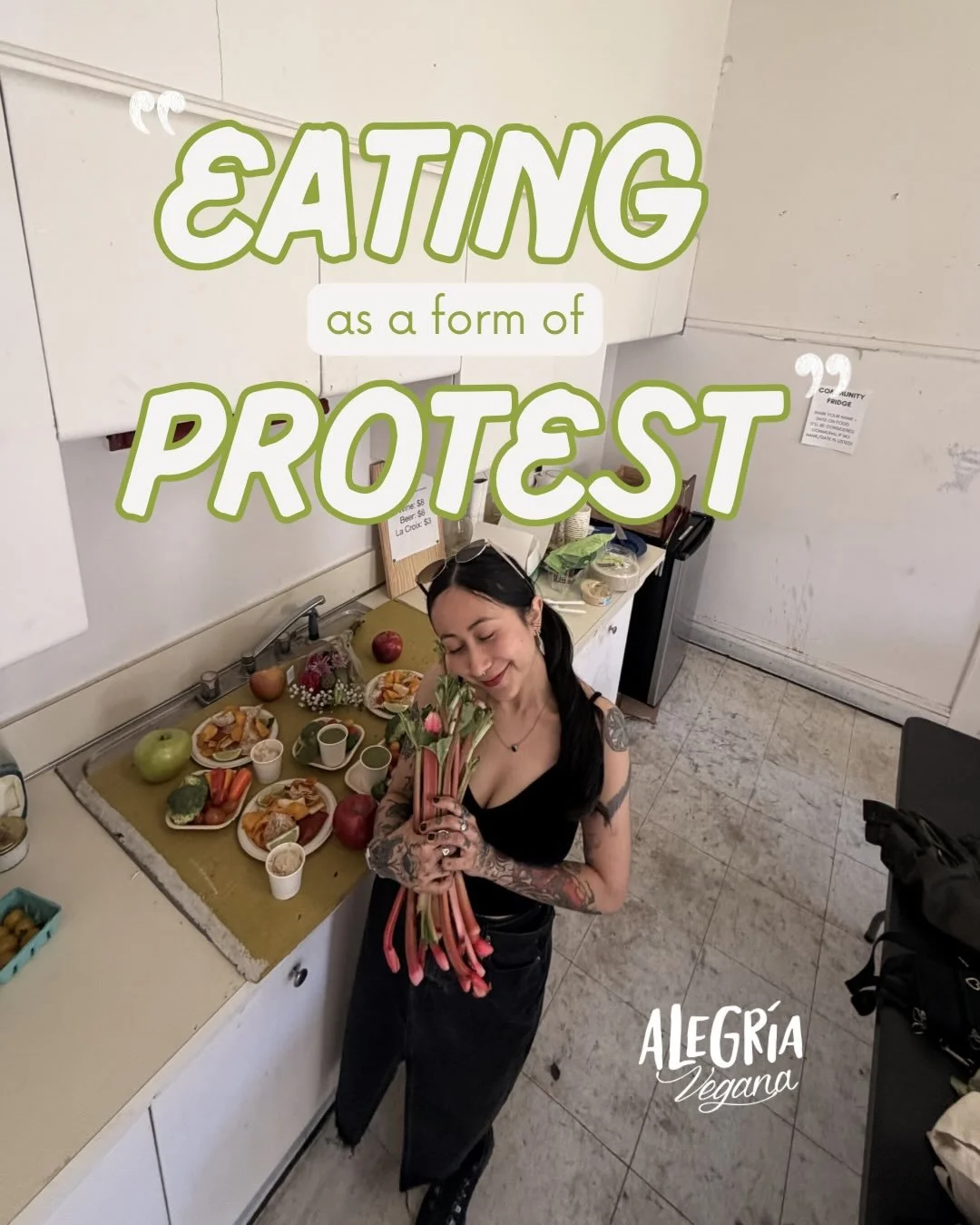 &ldquo;&hellip;the ways in which a vegan [plant-based] diet, a pattern built around plant foods, can be part of your response against misogyny, racism, environmental destruction, and climate change and for food justice and compassion&rdquo;

&ldquo;&