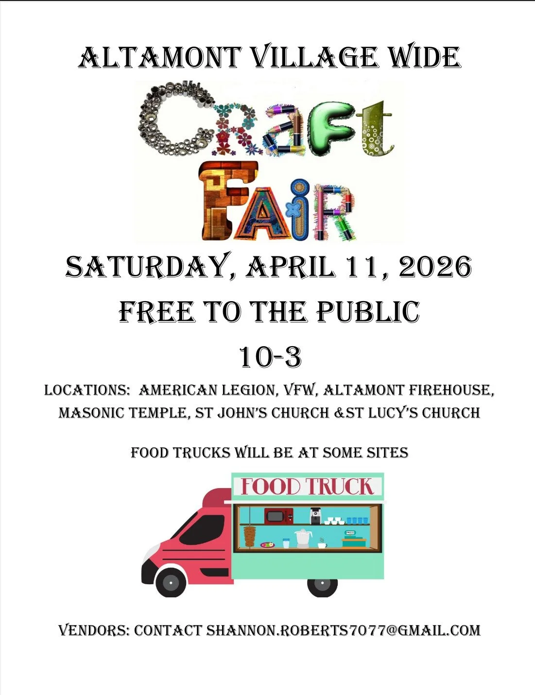 Altamont Village Wide Craft Fair