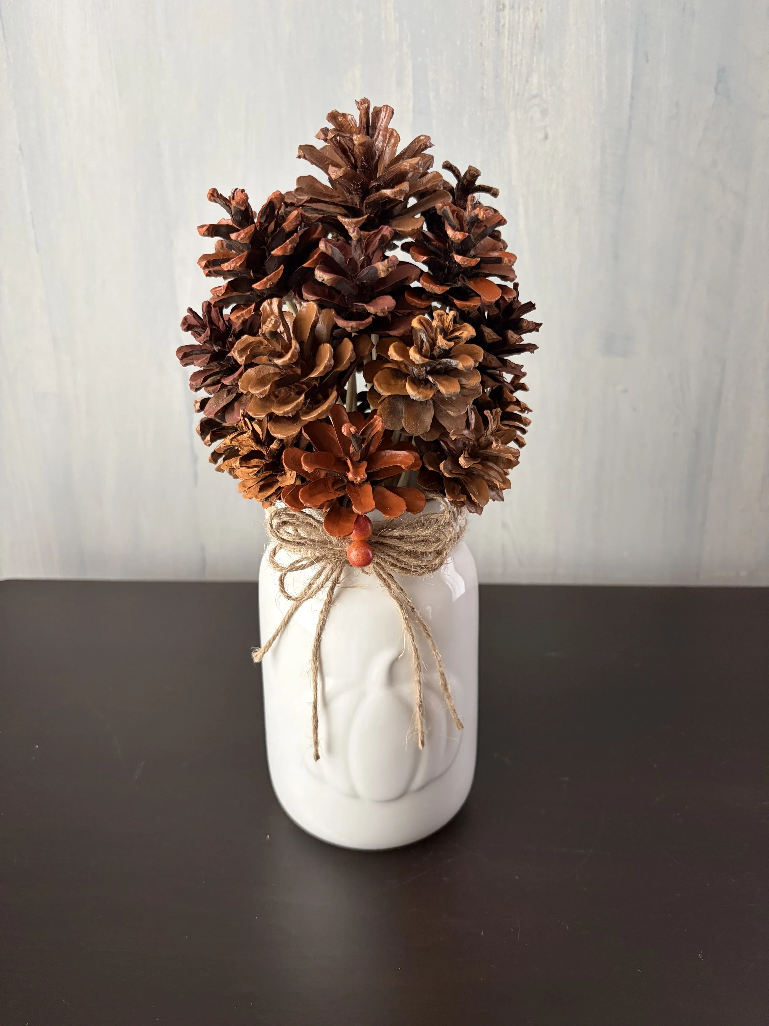Autumn Pumpkin Jar - White