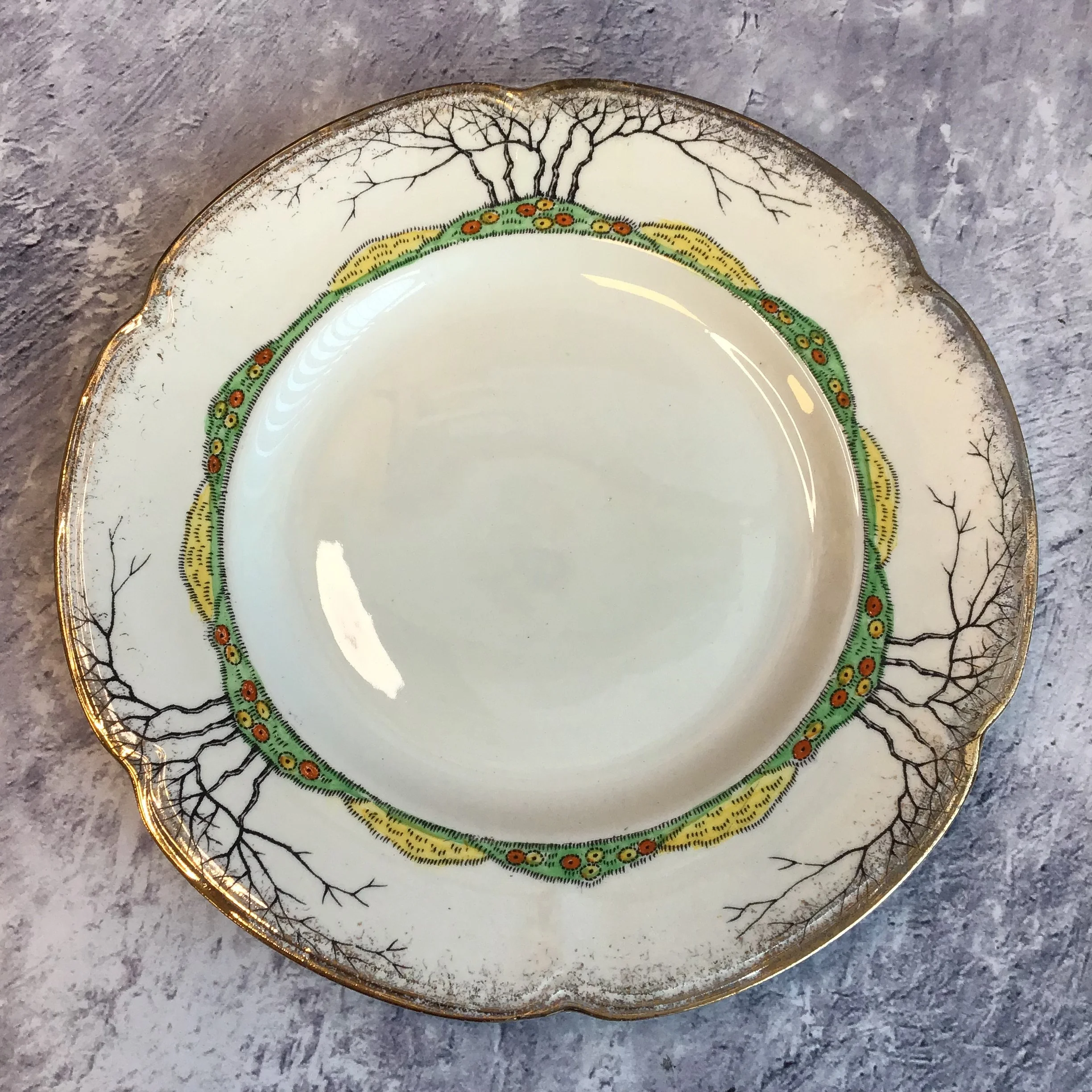 Art Deco Crown Devon 'Glenwood' Luncheon Plate